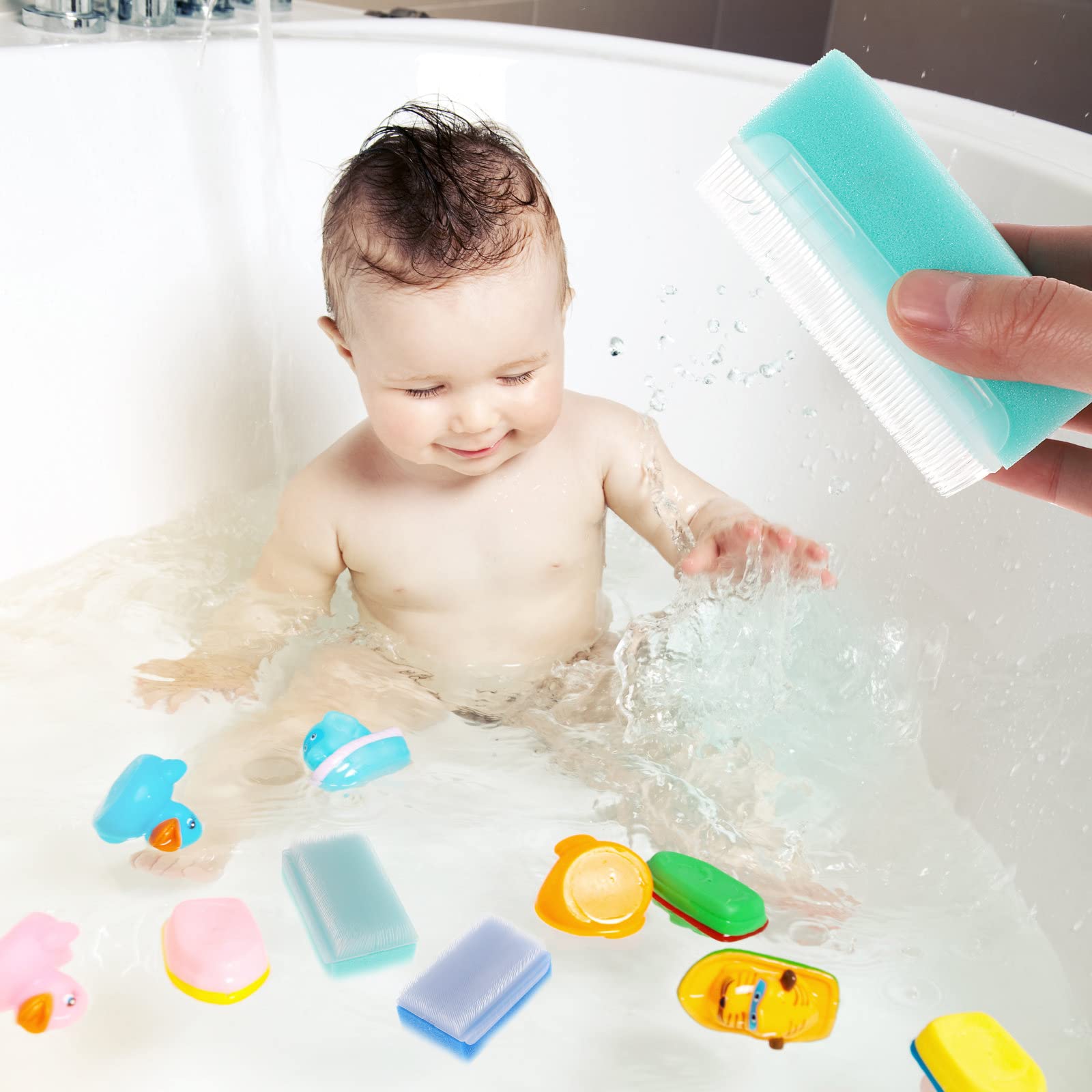 HEALLILY 3-Piece Sensory Brush Set for Toddlers & Kids - Soft Autism Sensory Processing Tools, Infant Hair Scalp Massager & Surgical Scrub Brush - Perfect for Sensory Therapy, Bath Time & Hand Washing