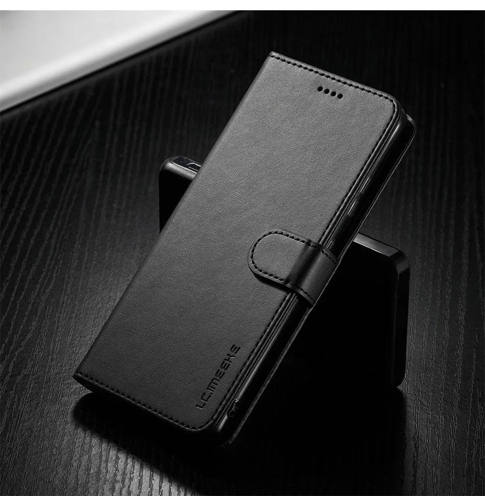 Samsung Galaxy S24 Plus Vegan Leather Wallet Case - Slim Protective Cover with Card Slots for Credit Cards & ID - Perfect for Daily Use, Travel, and Business