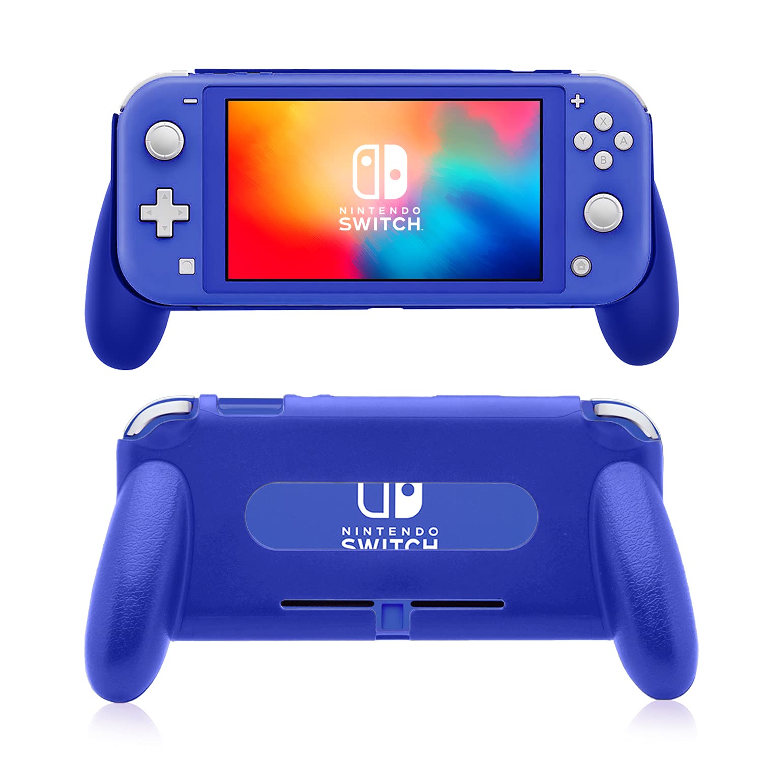 Nintendo Switch Lite Grip - Ergonomic Dark Blue Controller Holder for Enhanced Comfort, Perfect for Long Gaming Sessions and Travel