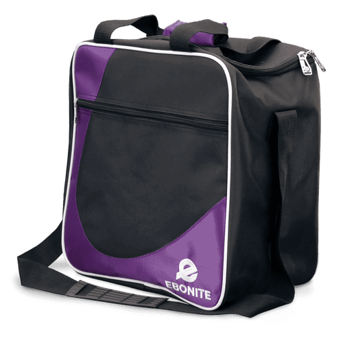 Ebonite Basic Single Tote Bowling Bag - Purple | Durable Bowling Accessory for League Play & Practice | Perfect for Men & Women Bowlers