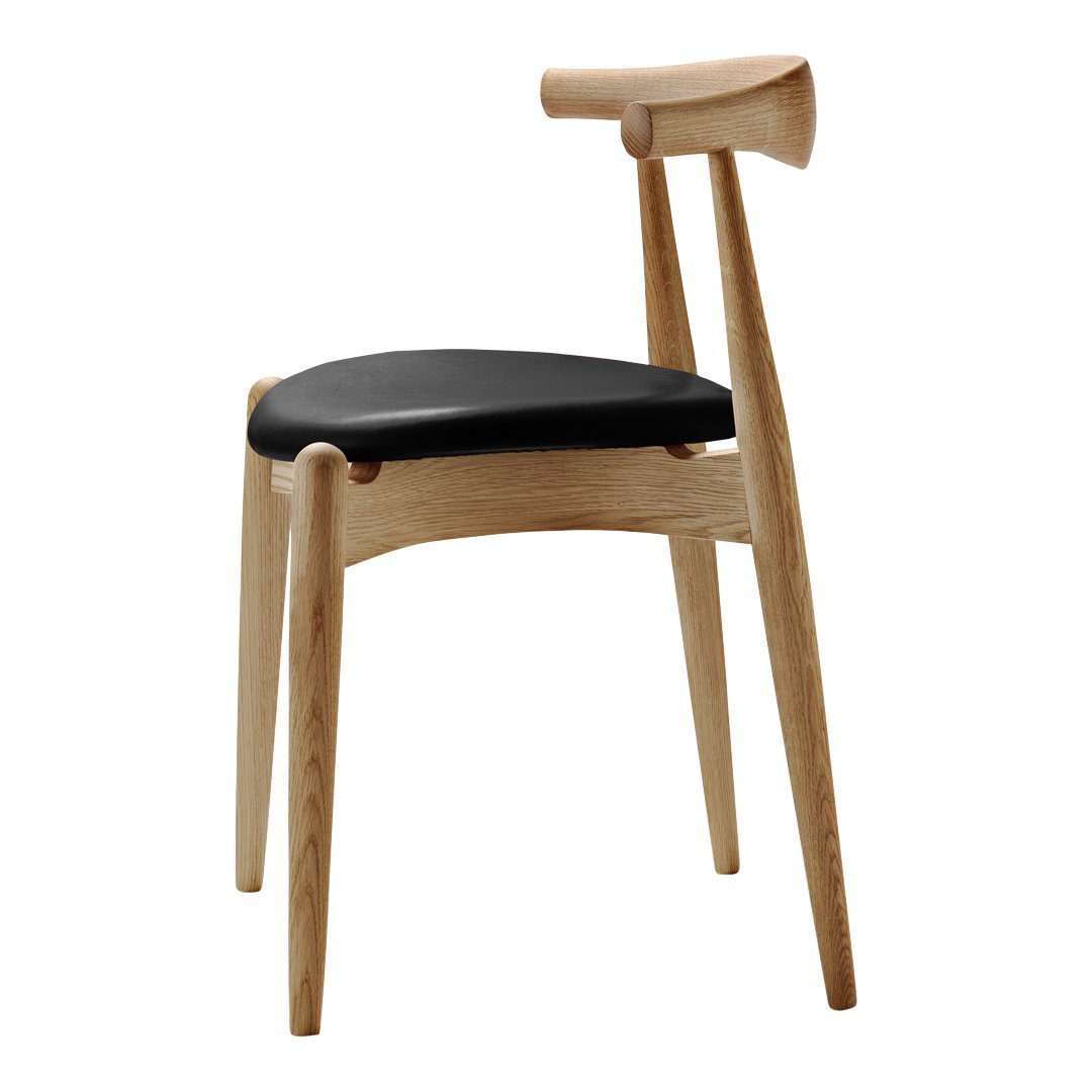 CH20 Elbow Chair - Solid Wood Modern Accent Chair for Living Room, Bedroom, or Office - Comfortable & Stylish Seating for Relaxing, Reading, or Working