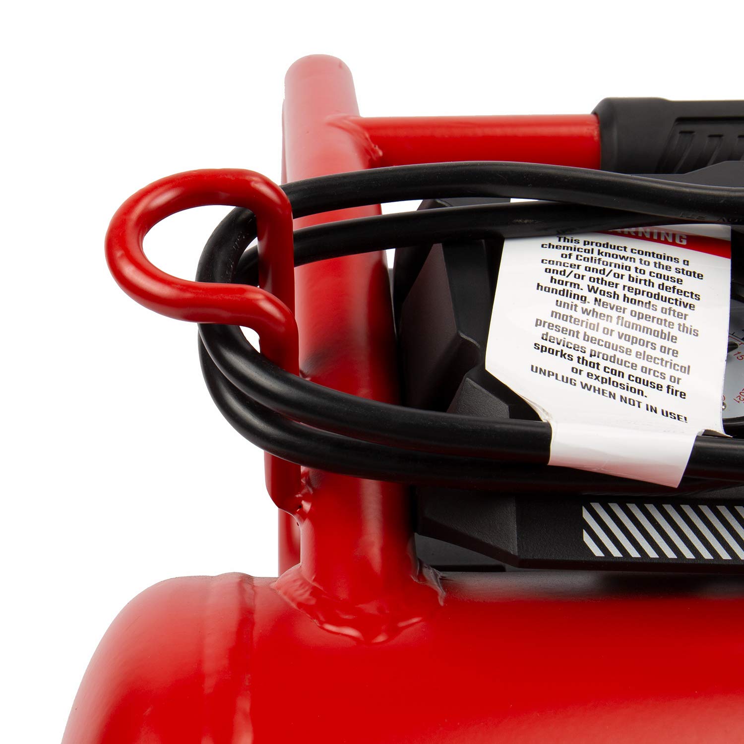 Craftsman 3 Gallon 1.5 HP Oil-Free Portable Air Compressor - 155 PSI Max Pressure, Red (CMXECXA0200341) - Ideal for Home DIY Projects, Tire Inflation, and Powering Air Tools