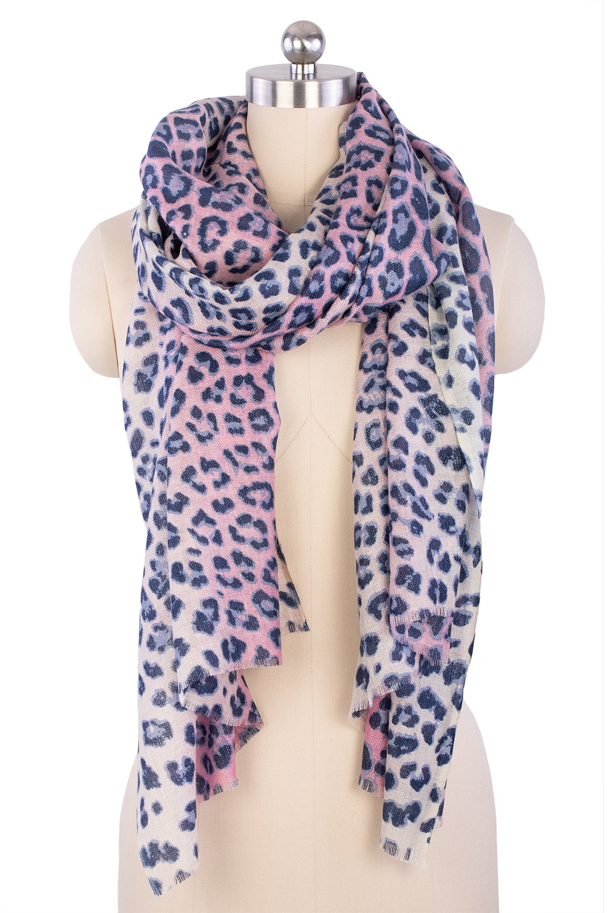 Stylish Leopard Print Heart Scarf - Reversible Fashion Accessory for Women | Perfect for Winter, Fall, and Valentine's Day Outfits