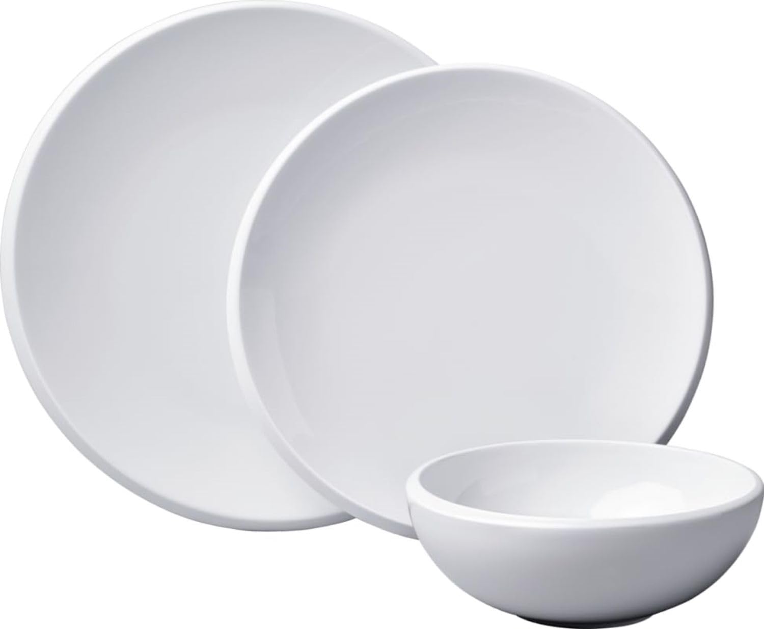 Premium Villeroy & Boch NewMoon 12-Piece Porcelain Dinnerware Set - Service for 4 with Plates & Bowls - Made in Germany - Elegant Table Setting for Dinner Parties & Family Meals