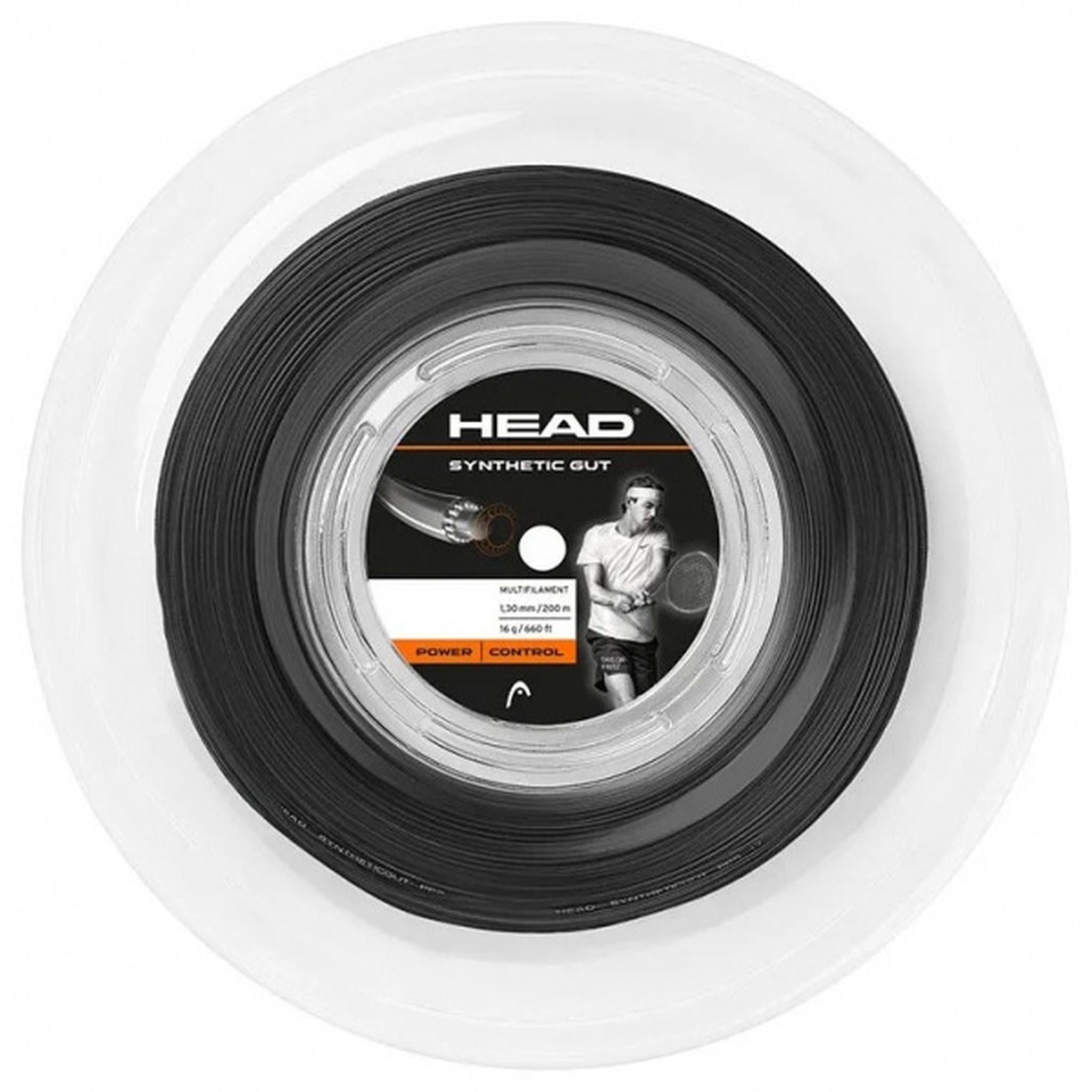 HEAD Synthetic Gut 16 1.3 Tennis String Reel - Premium Tennis Racket String for Durability & Performance | Perfect for Recreational & Competitive Players