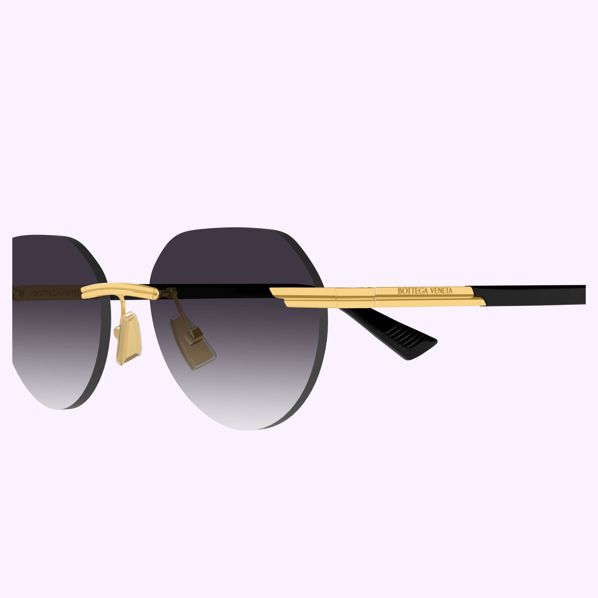Bottega Veneta BV1379S 001 Ribbon Sunglasses for Men - 51mm Frame - UPC 889652546377 | Luxury Designer Shades for Driving, Travel & Fashion Accessories