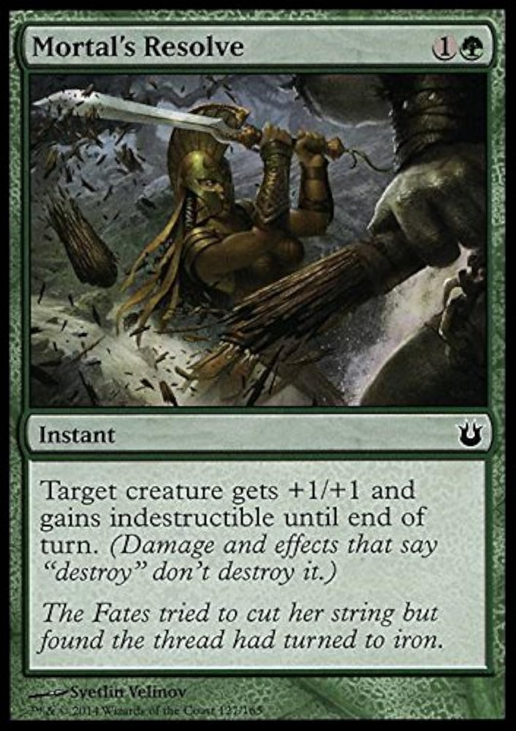 Magic The Gathering Mortal's Resolve (127/165) - Born of The Gods Trading Card Game - Collectible Card for MTG Deck Builders & Strategy Gamers - Perfect for Tournaments & Casual Play