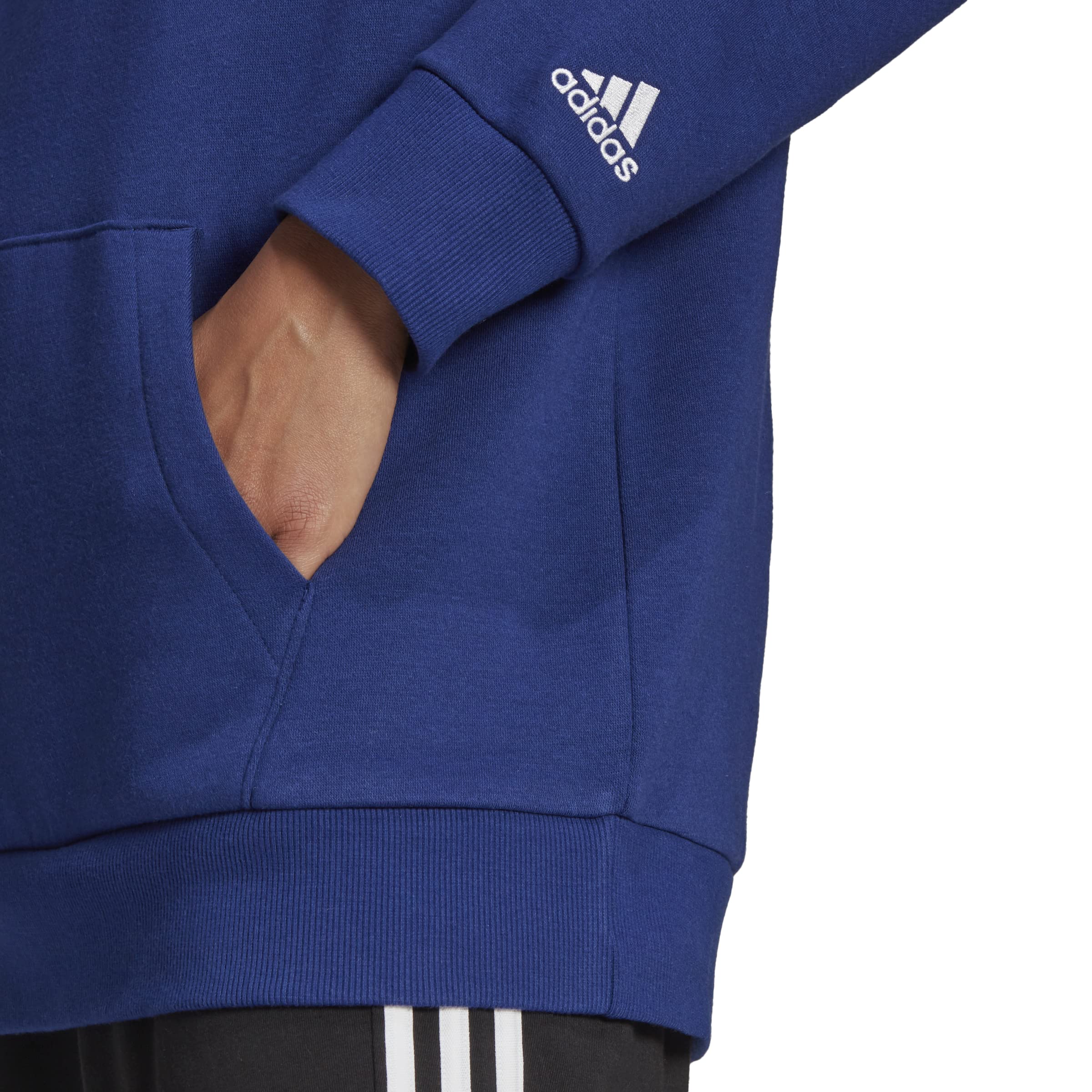 adidas Women's Essentials Oversized Fleece Hoodie - Soft Warm Pullover Sweatshirt for Casual Wear, Gym & Lounge