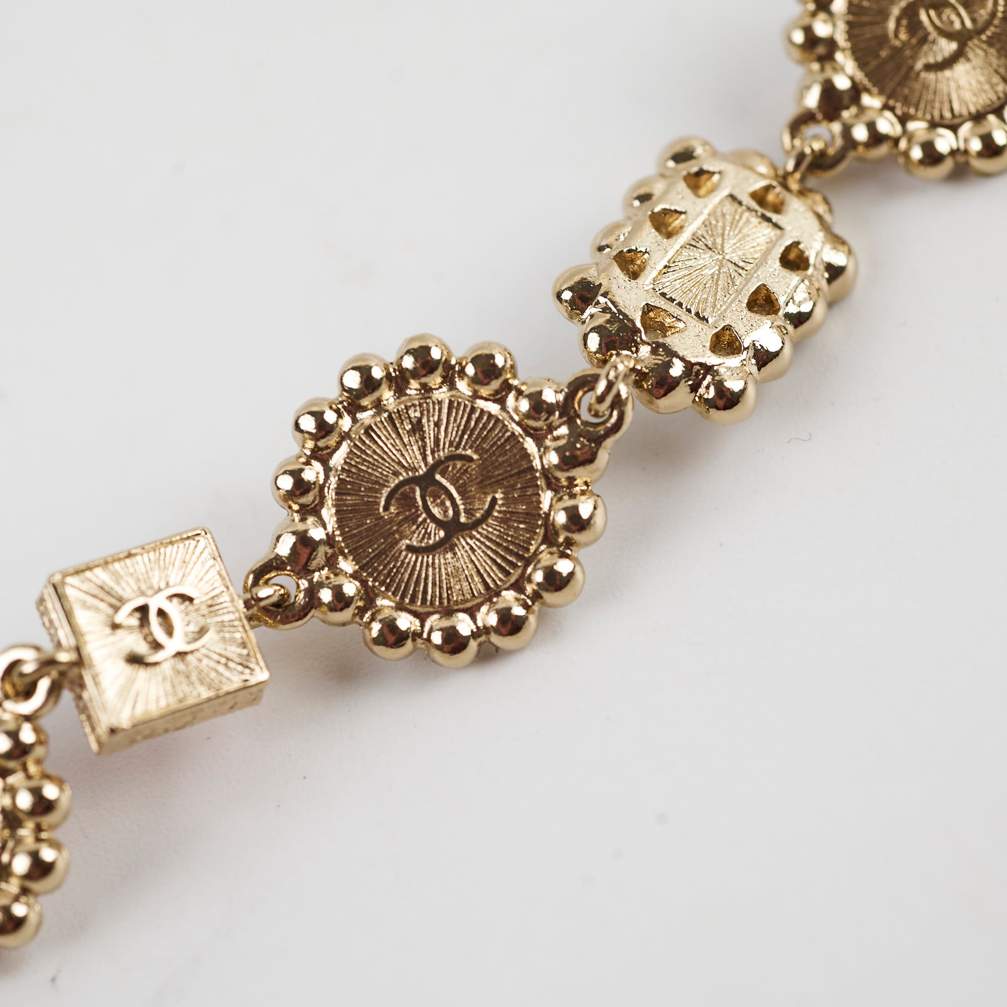 Chanel Chain Fancy Belt 21k Gold Plated - Luxury Women's Fashion Accessory for Party, Wedding & Evening Outfits