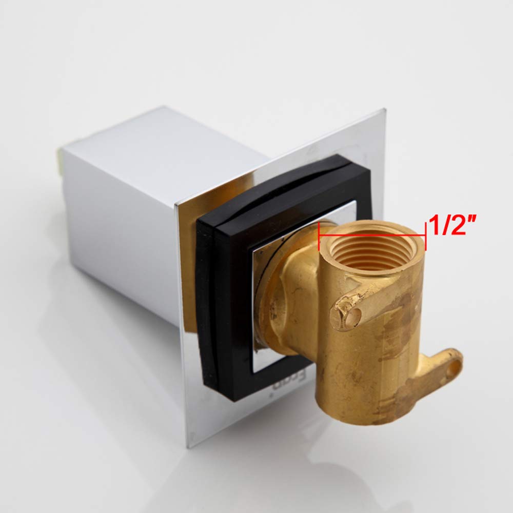 Brass Handheld Shower Sprayer with Hot & Cold Water Mixer - Chrome Square Bathroom Toilet Sprayer for Hygienic Cleaning and Baby Care