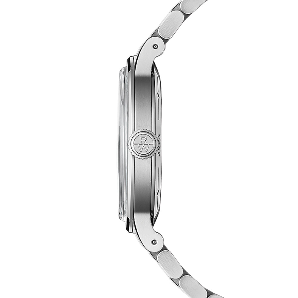 Millesime Men's Automatic Watch 39.5mm Sector Dial Salmon Color Stainless Steel Bracelet - Perfect for Business, Casual & Formal Occasions