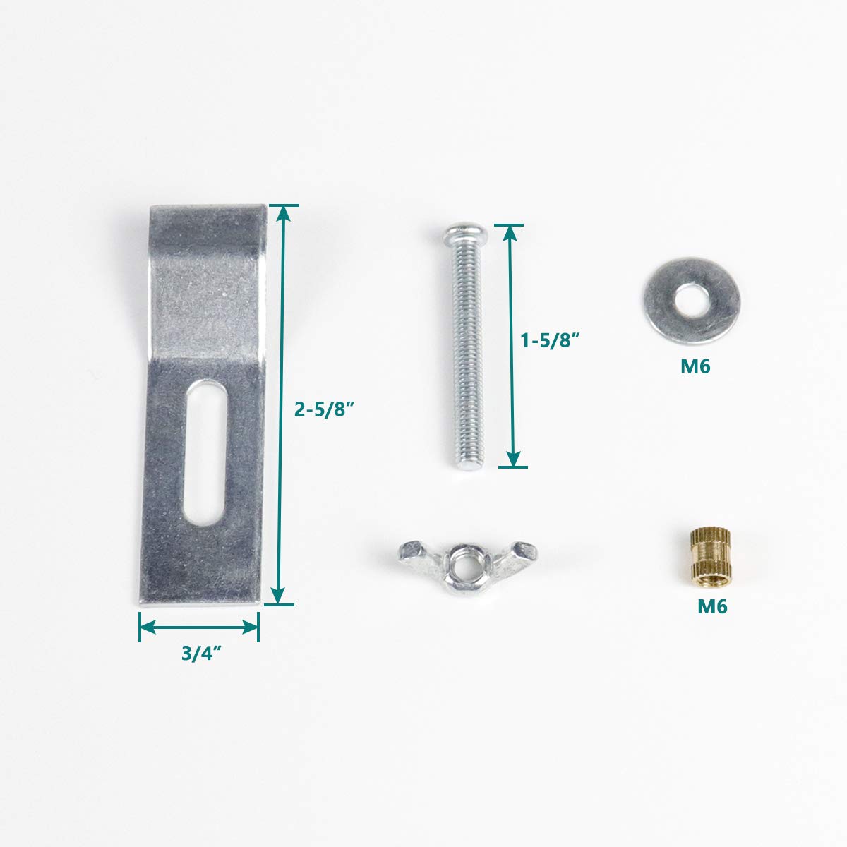 Daisypower 10-Pack Epoxy Undermount Sink Brackets & Clips - Heavy Duty Kitchen & Bathroom Sink Support Kit for Secure Installation (Perfect for Granite, Quartz & Marble Countertops)