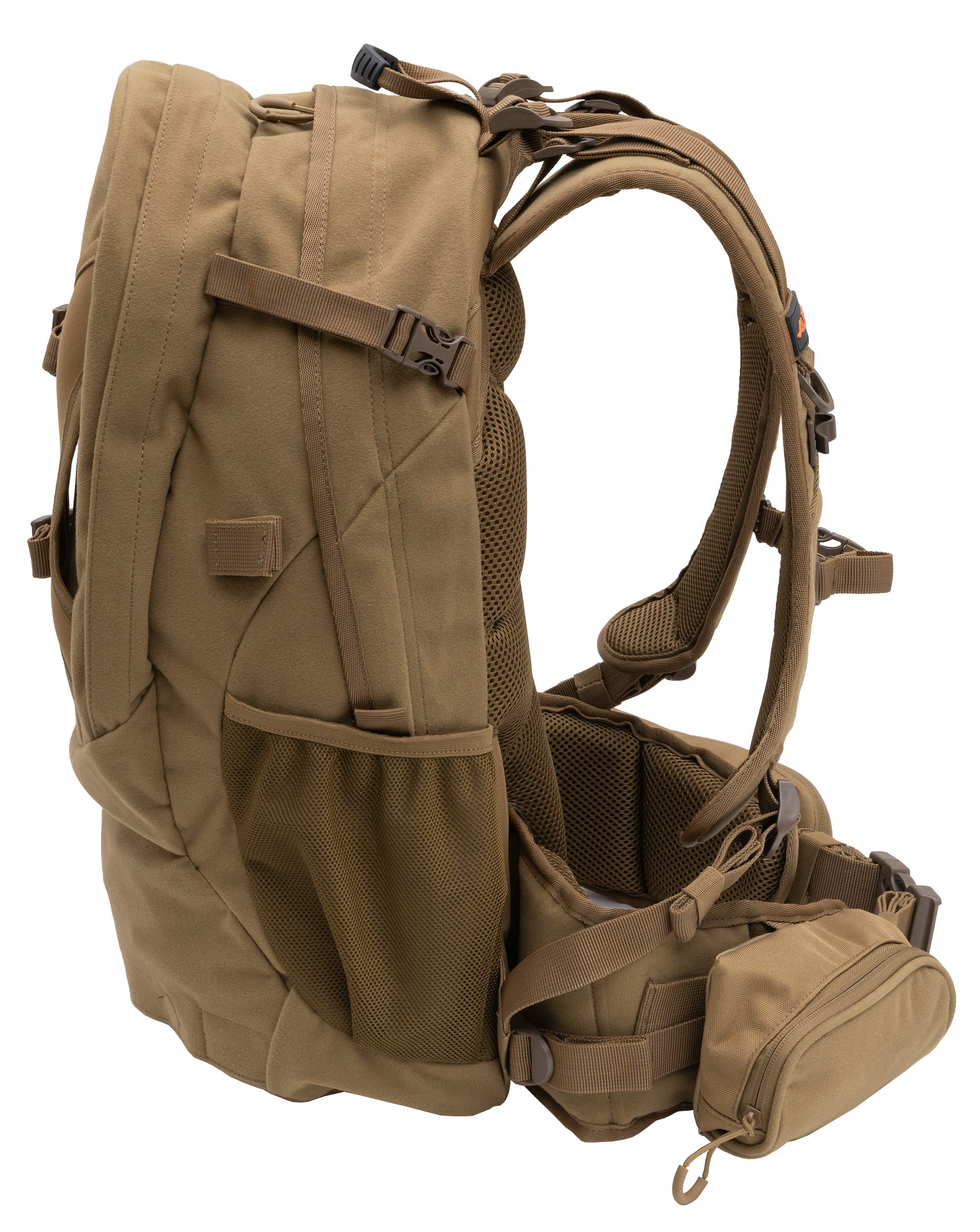 ALPS OutdoorZ Unisex Adult Pursuit Pack - 44L Coyote Brown Hunting Backpack for Hiking, Camping & Outdoor Adventures | Durable Daypack with Multiple Pockets