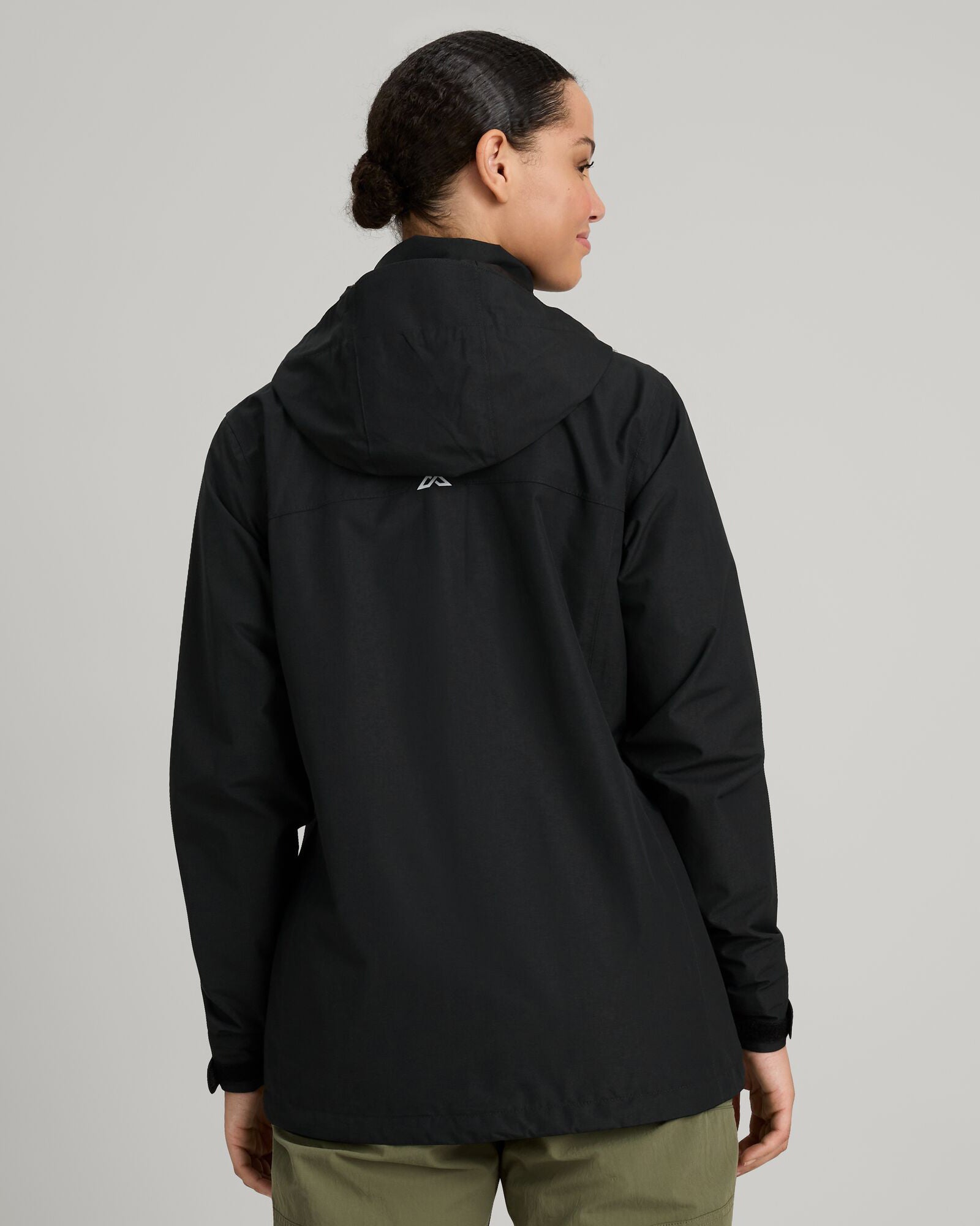 Andulo 2-Layer Waterproof Rain Jacket for Women - Black | Lightweight Windbreaker for Hiking, Commuting & Outdoor Activities