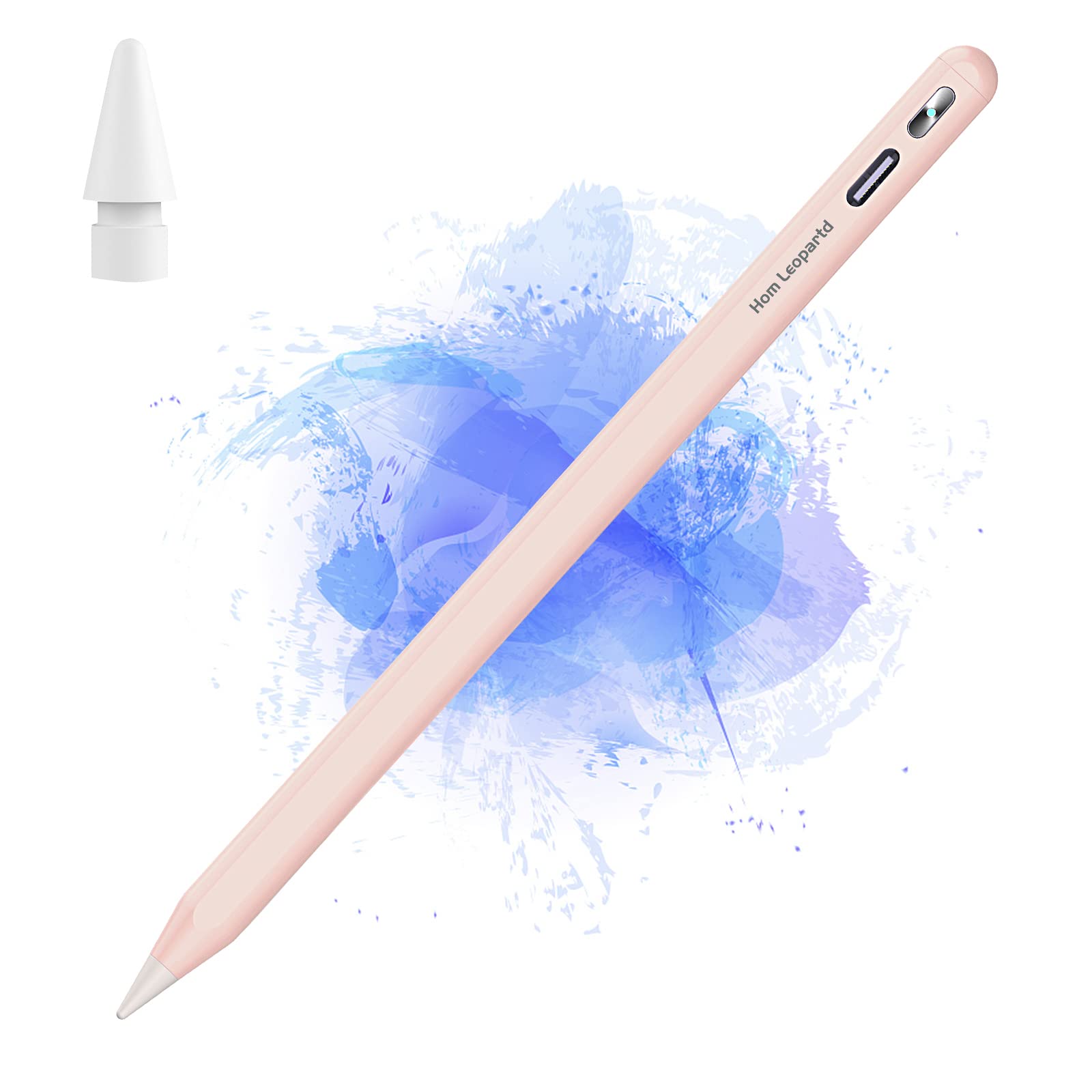 Premium Stylus Pen for iPad with Palm Rejection & Active Touch Screen - Compatible with iPad Pro 11/12.9 Inch (2018-2021), iPad Air 3rd/4th Gen, iPad 6/7/8th Gen & iPad Mini 6th Gen - Perfect for Digital Art, Note Taking & Professional Drawing (Light Pink)