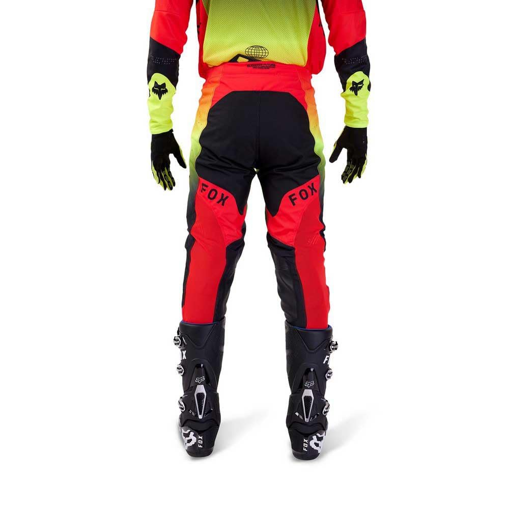 Fox 360 Adjustable Pants - Red/Yellow, Size 32 | Outdoor Hiking & Casual Wear for Men