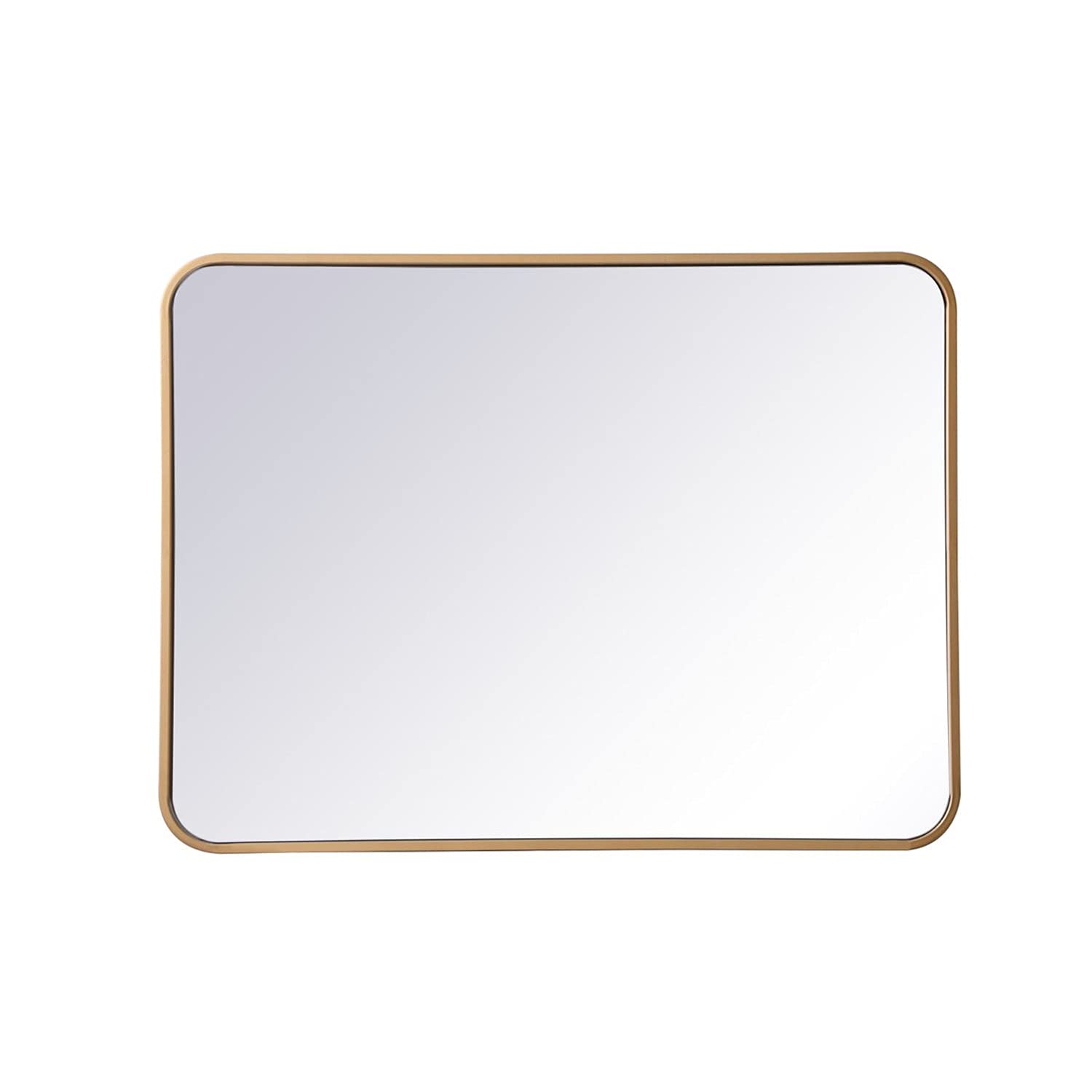 Elegant Brass Metal Mirror 24x32 - Home & Office Decor