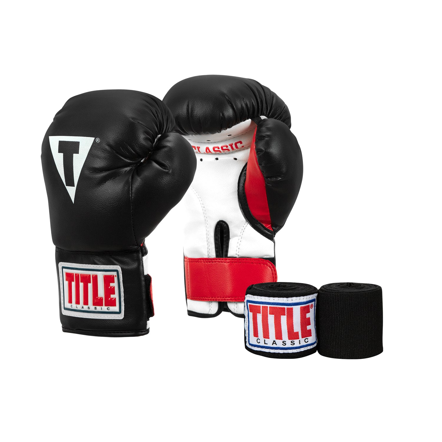 Classic Youth Boxing Gloves & Hand Wraps Set - Premium Training Gear for Kids & Teens - Perfect for Boxing Practice, MMA Training, and Fitness Workouts