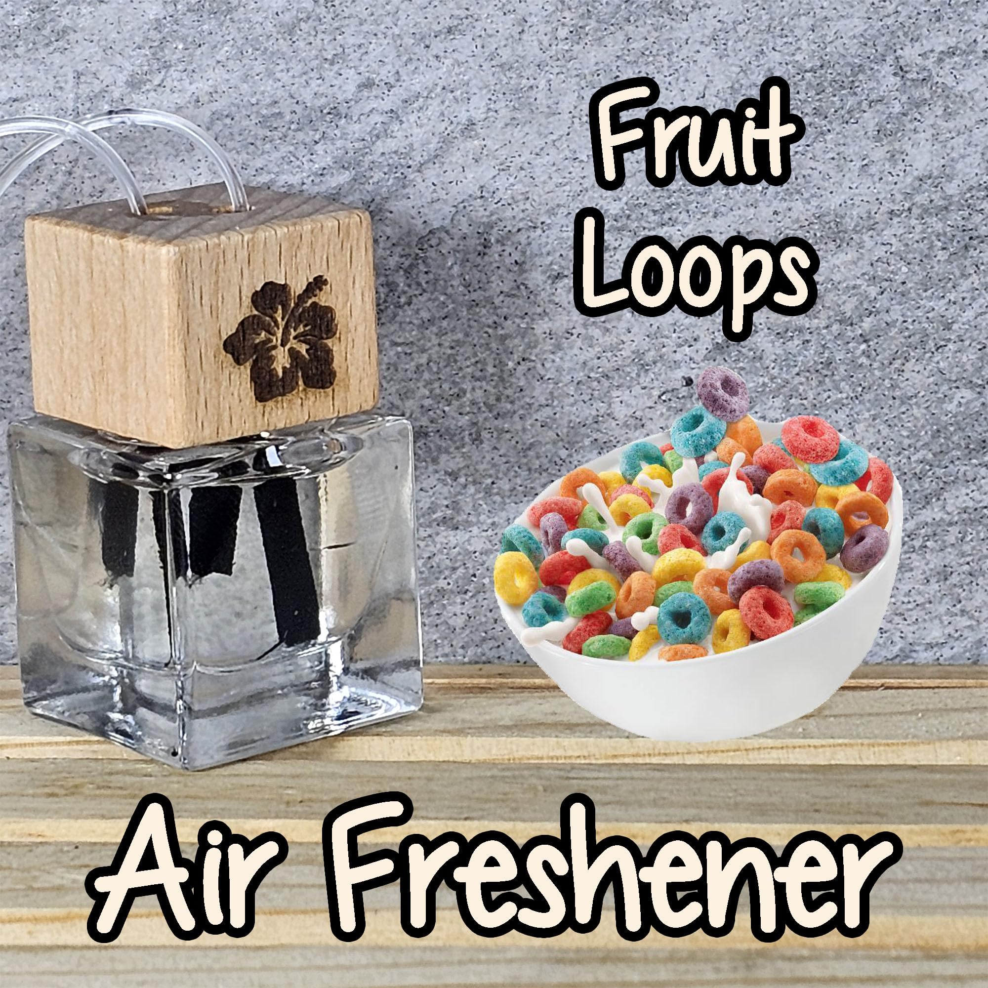 Fruit Loops Scented Car Air Freshener - Long-Lasting Aroma for Fresh & Fun Car Interior | Perfect for Road Trips, Daily Commutes & Gifts