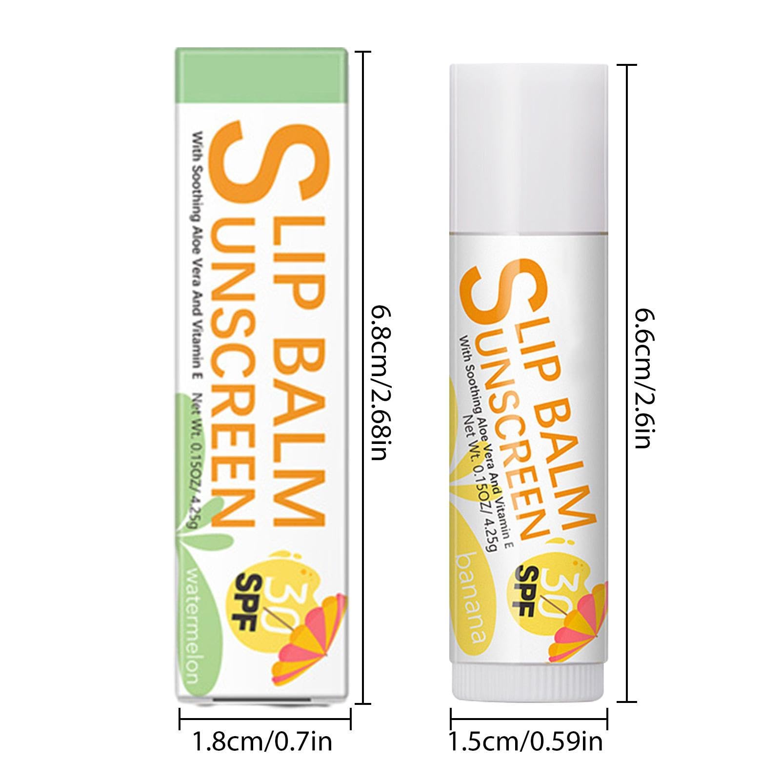 SPF 30 Lip Balm with Sun Protection - Hydrating & Moisturizing Lip Sunscreen for UV Protection - Travel Size Lip Balm for Dry, Chapped Lips - Perfect for Beach, Hiking & Outdoor Activities