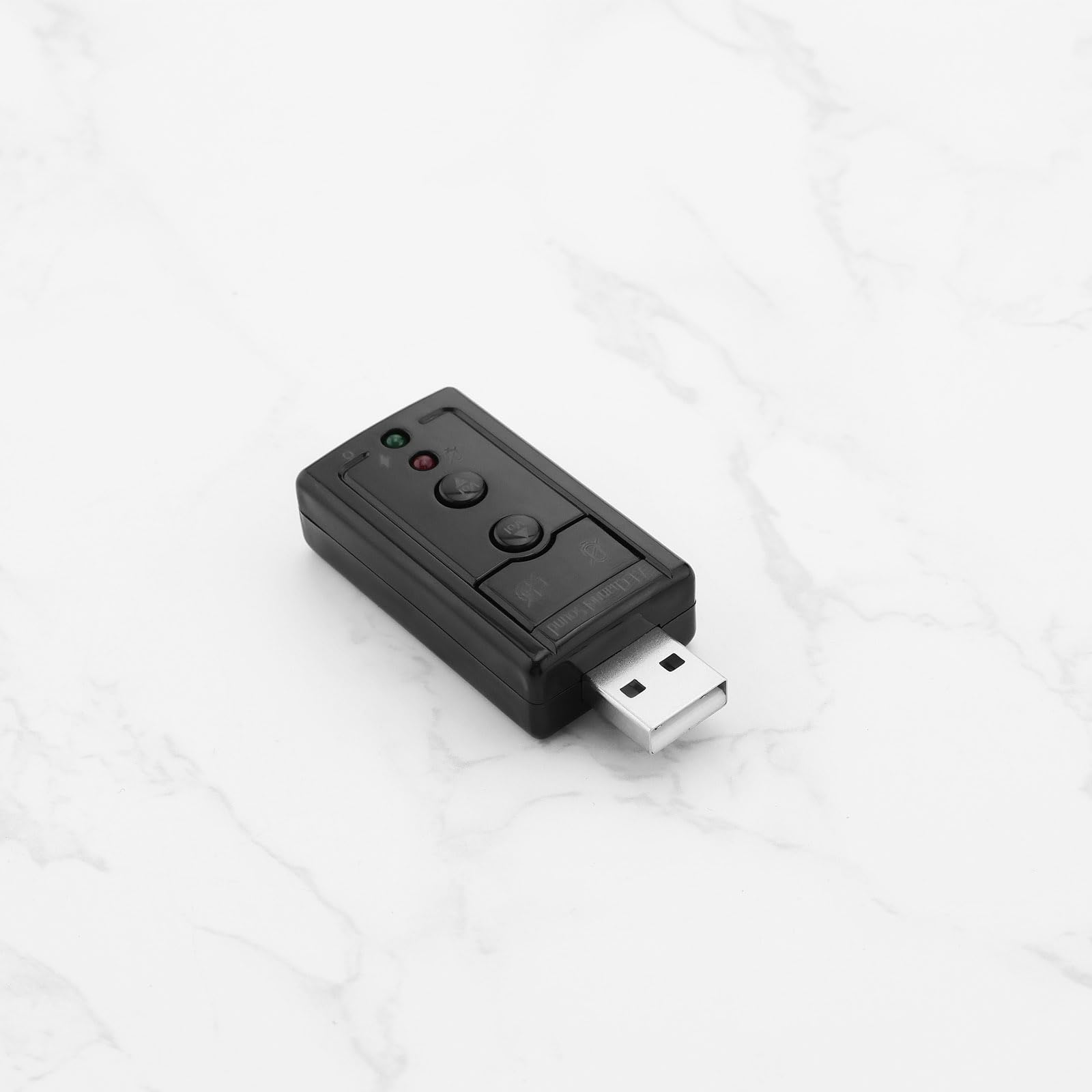 2-Pack USB 2.0 Virtual 7.1 Channel External Sound Card Adapter with 3.5mm Audio & Mic Jack for PC Laptop - Enhance Gaming, Streaming & Video Calls