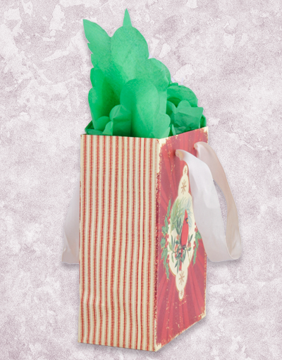 Cardinal Charm Petite Gift Bags - Small Red Gift Bags for Party Favors, Wedding, Birthday & Holiday Presents