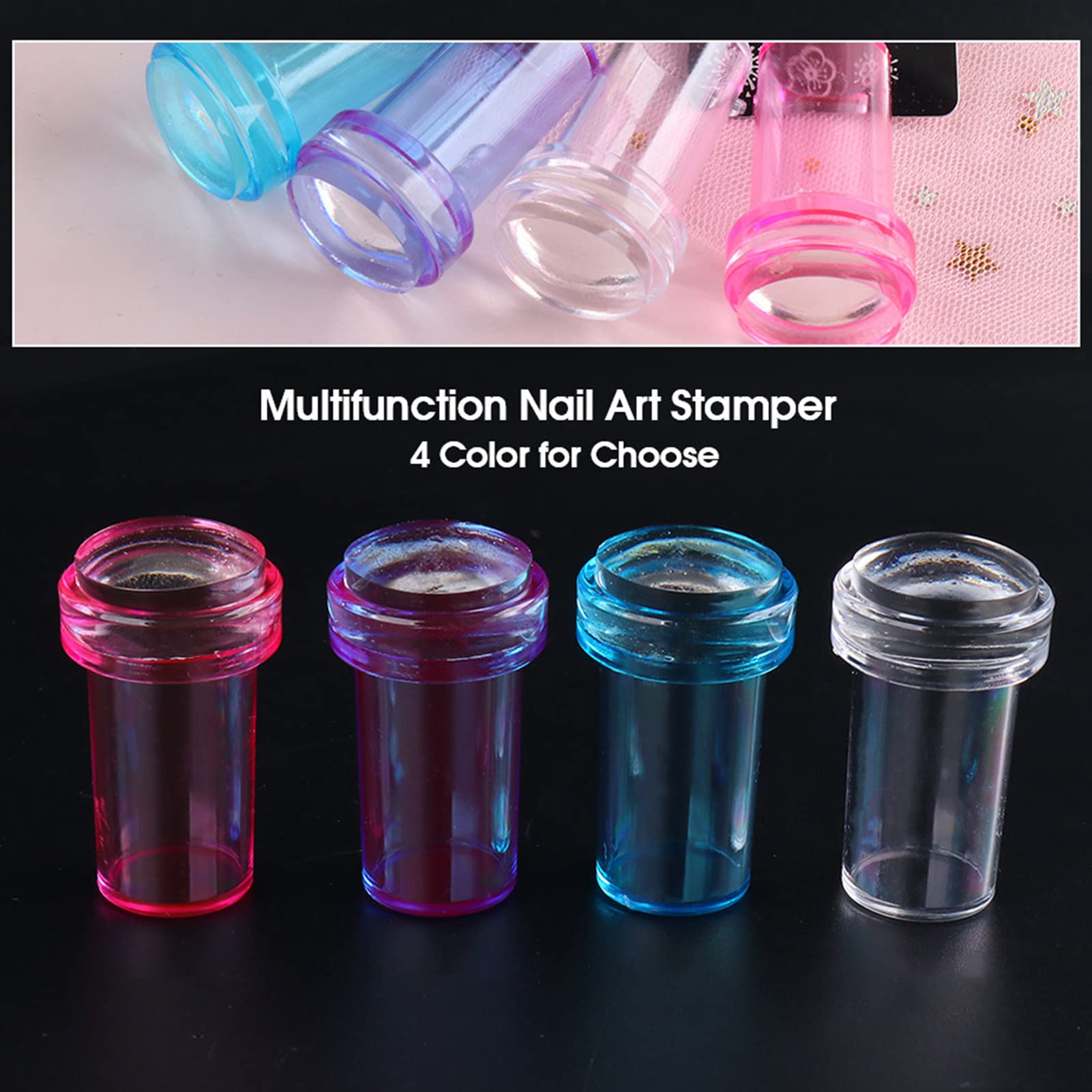 Wirlsweal Nail Art Stamper Kit - Portable & Reusable Nail Stamp Tool with Anti-Dust Design for DIY Manicures - Perfect for Home Nail Art, Salon Use & Travel Essentials