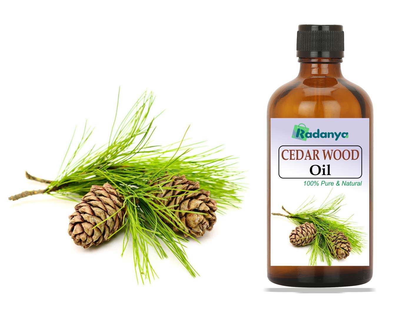 100% Pure Natural Cedar Wood Essential Oil for Aromatherapy, Diffusers & Massage - 3ML to 1000ML Bottle Size Options - Relaxation, Stress Relief & Home Fragrance