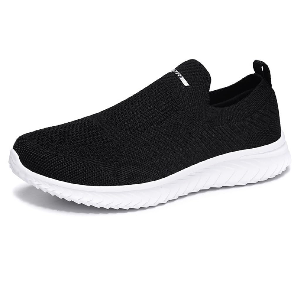 Women's Slip On Walking Shoes - Breathable Knit Tennis Sneakers for Women - Lightweight Casual Shoes for Walking, Travel & Everyday Wear - Perfect for Workouts, Errands & Comfortable Daily Use