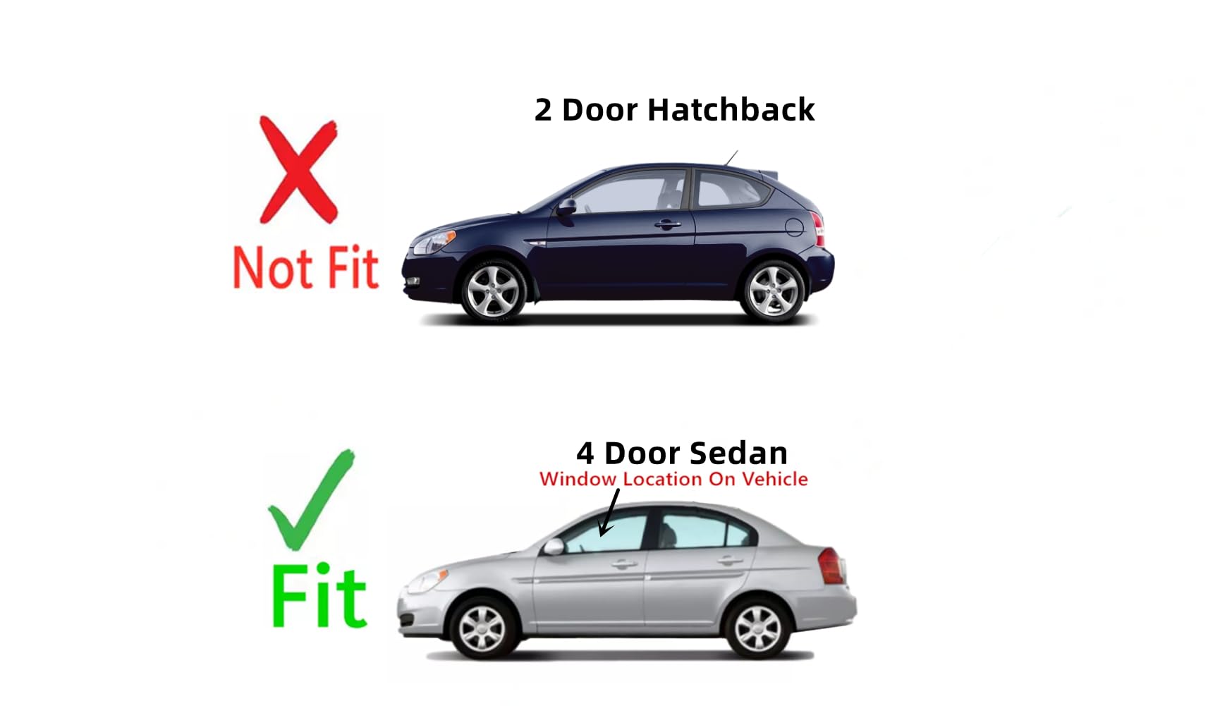 Replacement Left Front Door Window Glass for 2006-2011 Hyundai Accent 4-Door Sedan - Perfect Fit & Easy Installation for Daily Commuting & City Driving