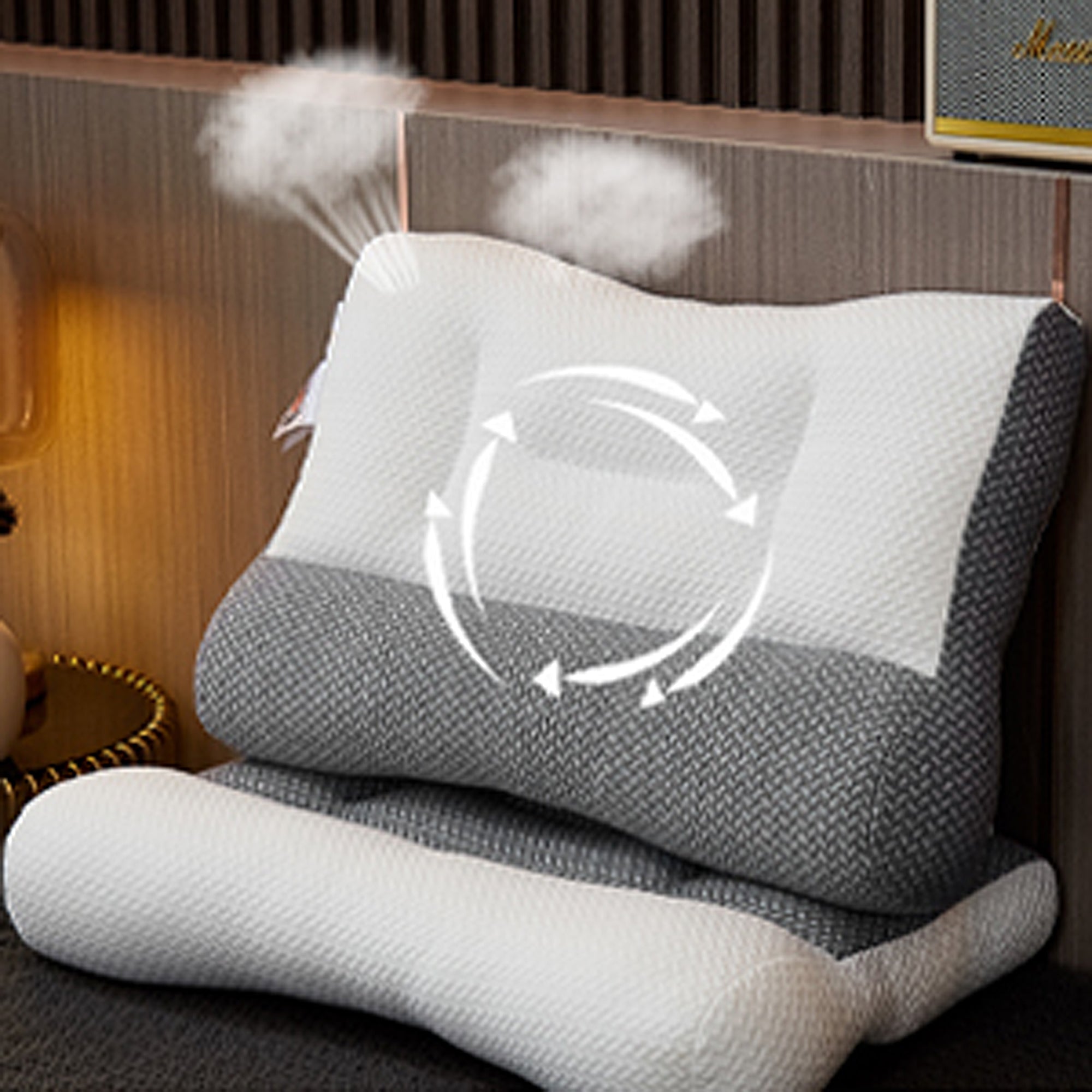 DR PILLOW PAIN AWAY Neck Traction Pillow - Ergonomic Invisible Spring Support for Neck Pain Relief | Perfect for Sleeping, Travel & Office Use