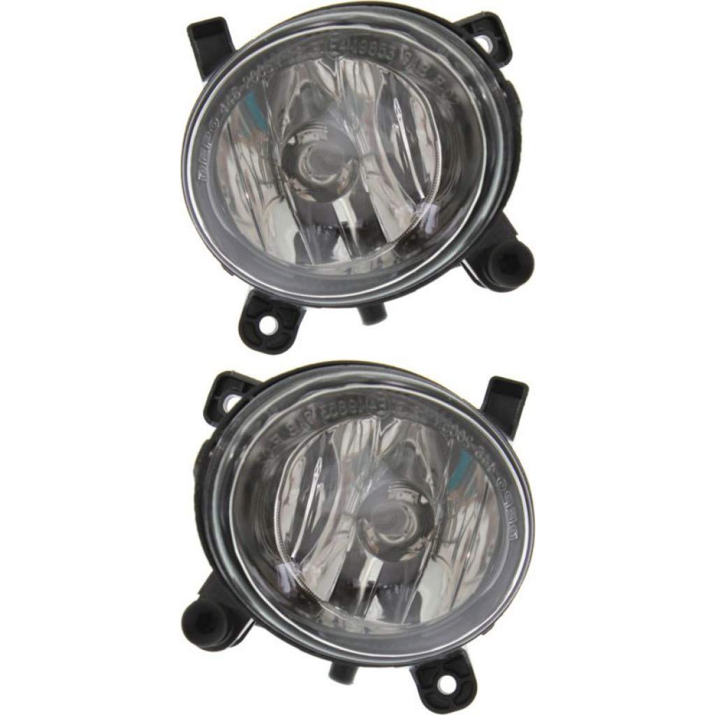 2009-2012 Audi A4 Fog Lights Pair - Driver & Passenger Side Replacement (AU2592115 AU2593115 | 8T0941699B 8T0941700B) - Perfect for Night Driving & Bad Weather Visibility