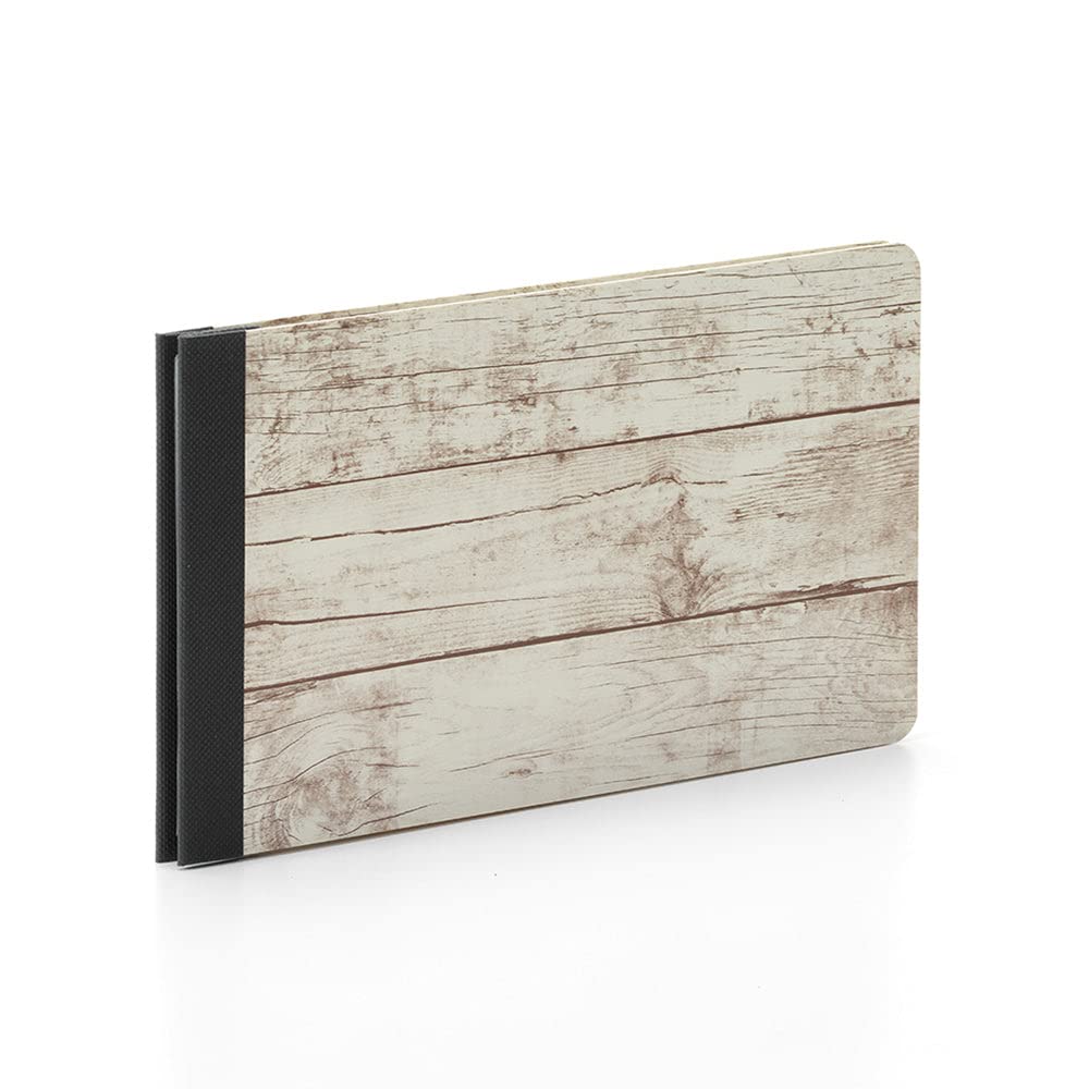 Simple Stories Whitewashed Wood Sn@p Flipbook 4x6 Inch - Perfect for Scrapbooking, Photo Albums, and Memory Keeping