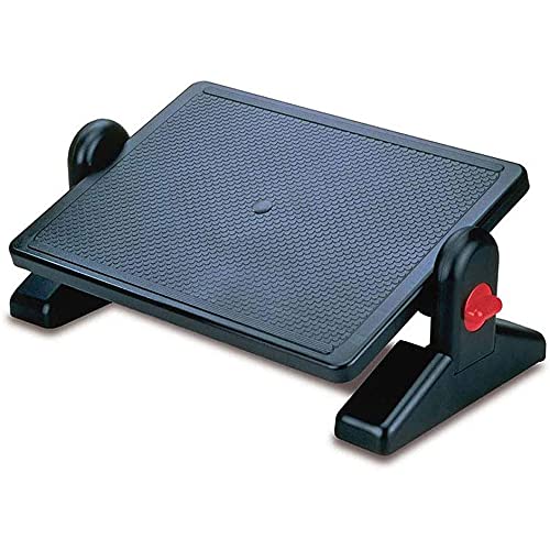 Ergonomic Adjustable Height Footrest Under Desk with Tilt Lock & Massager - Home & Office Comfort Support for Long Sitting Hours