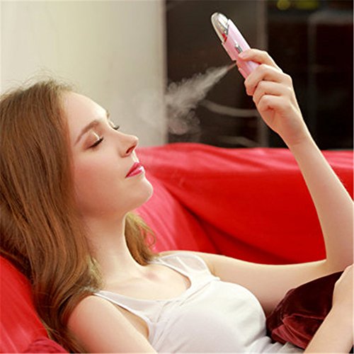 Portable Nano Facial Mist Sprayer - Hydrating Pink Beauty Massager for Skin Care & Spa