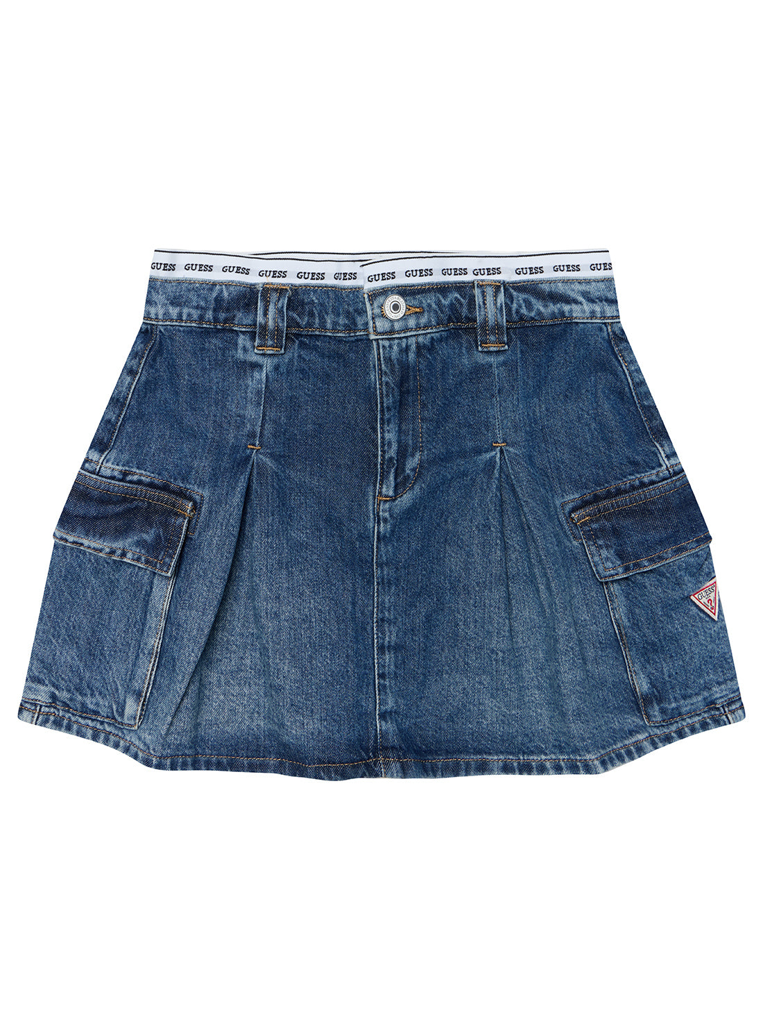 Blue Denim Rigid Mini Skirt for Women - Size 7-16 | High Waisted Stretch Denim Skirt for Casual Wear, Party & Street Style