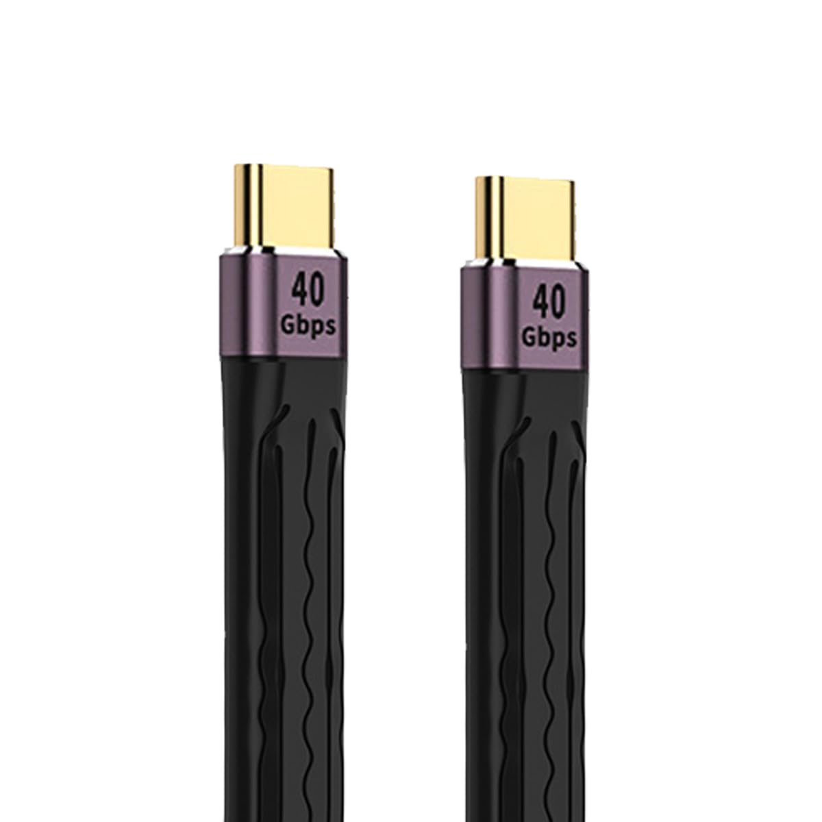 USB4 40Gbps Type-C to Type-C Cable, 100W Fast Charging & 8K Video, 13cm Flat FPC Design for Laptop, Phone, Tablet - Perfect for Home, Office, and Travel Use
