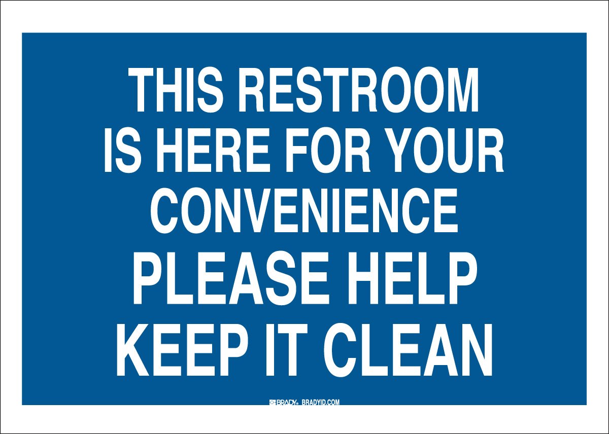 Brady 85752 Self-Adhesive Polyester Maintenance Sign - 7
