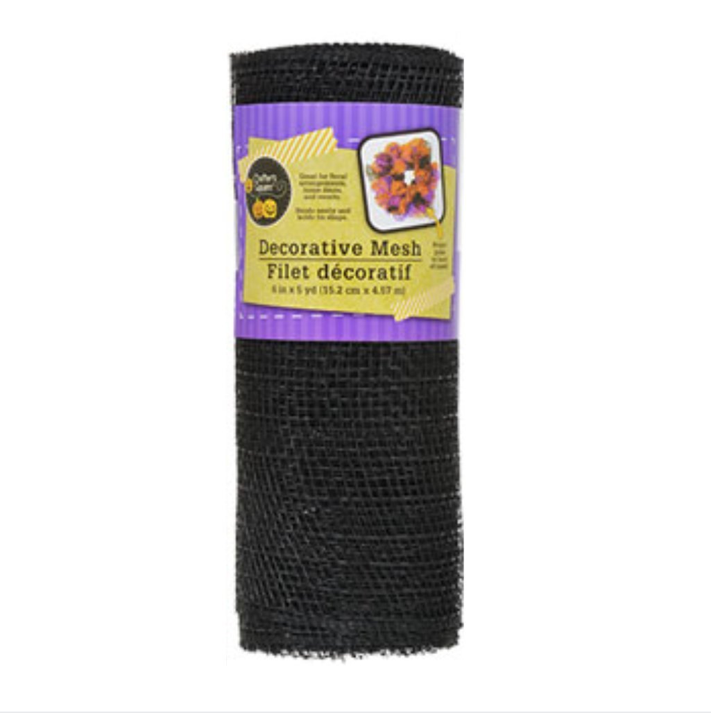 Decorative Mesh Rolls for DIY Crafts, Party Decorations - 3 Rolls (Orange, Black, Purple) | Perfect for Halloween, Christmas, Home Decor & Gift Wrapping