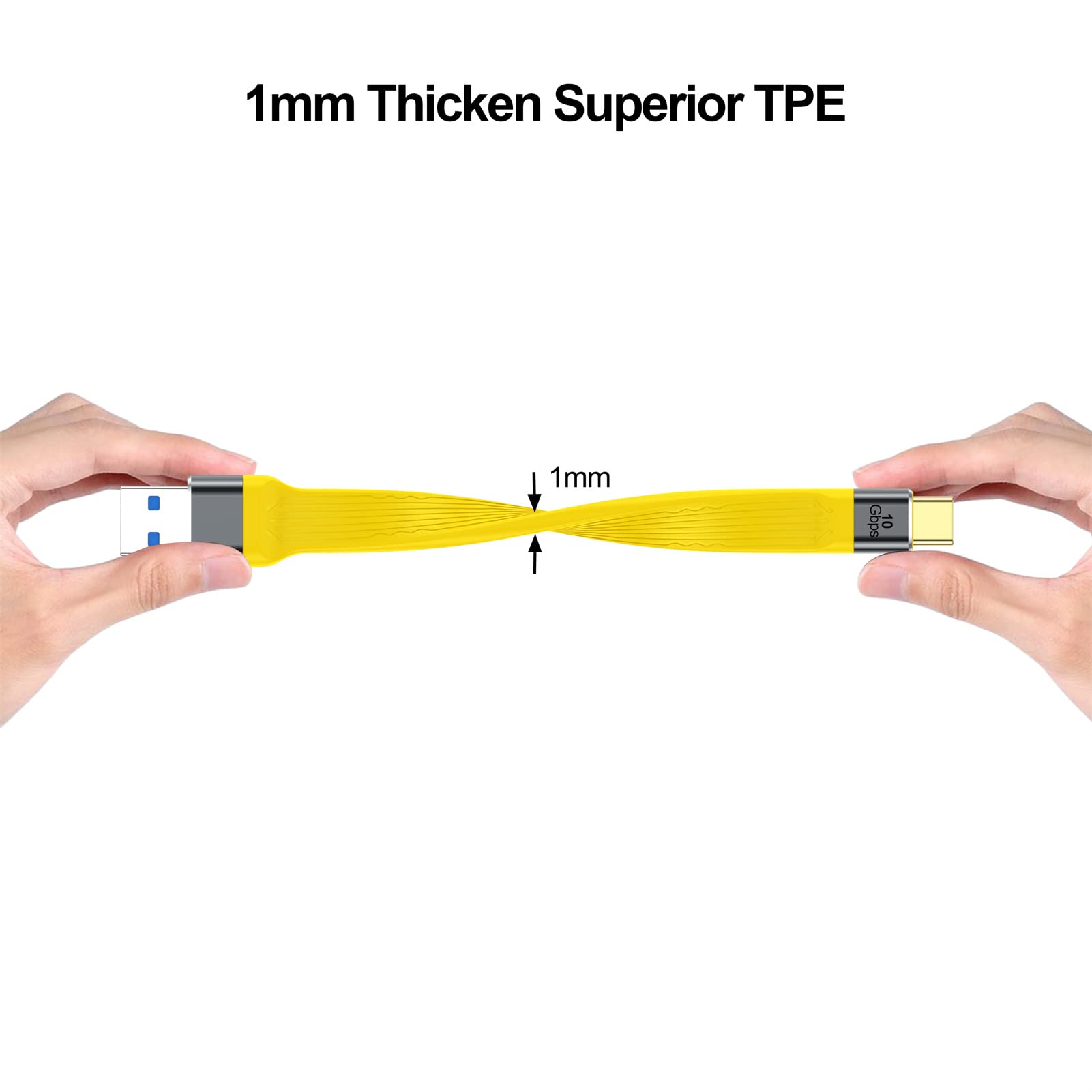 Fast USB to USB-C Cable 10Gbps 3A Charging for Samsung Pixel Laptop