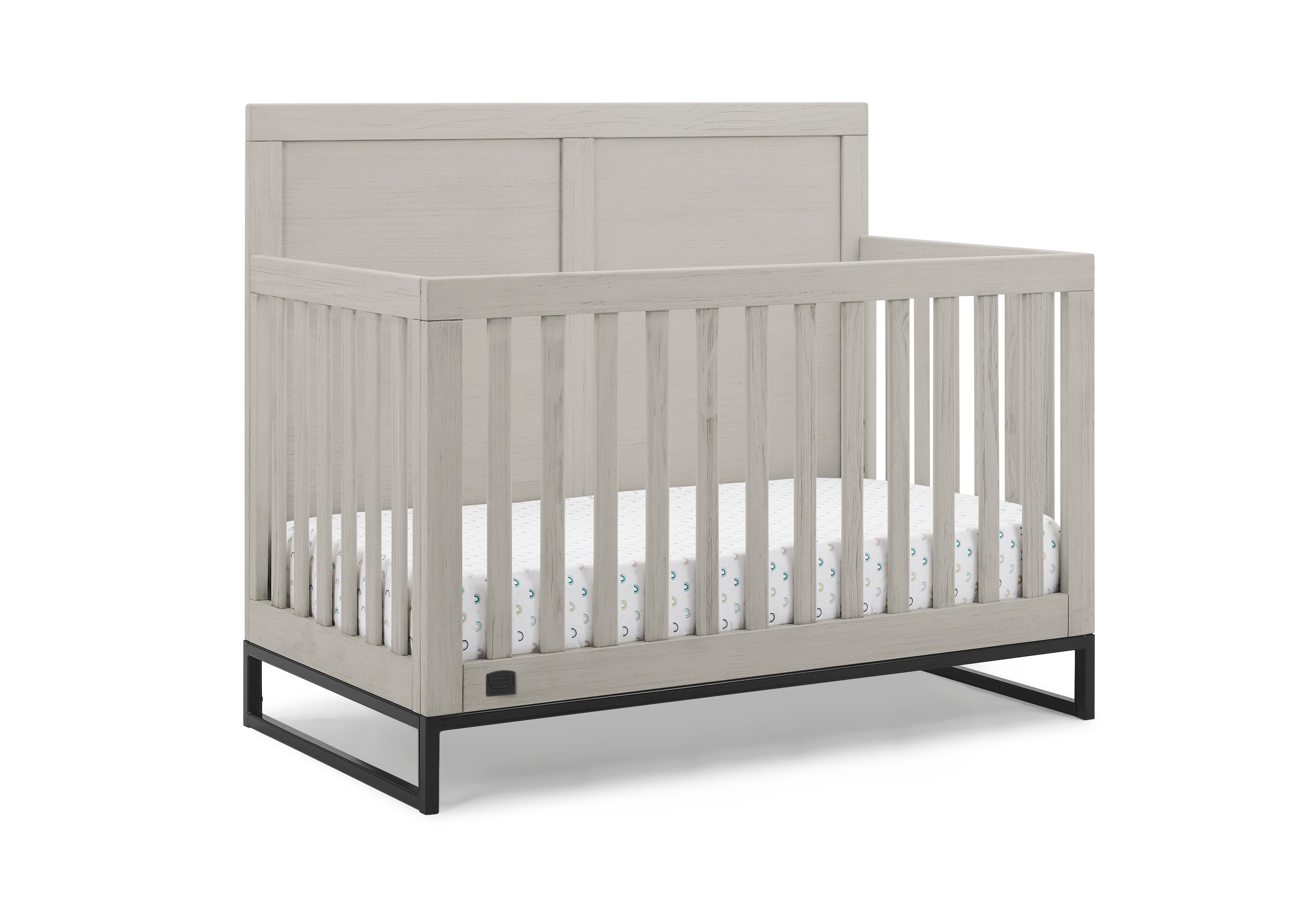 Foundry 6-in-1 Convertible Baby Crib to Toddler Bed - White Nursery Furniture for Boys & Girls - Perfect for Newborns to Teens Bedroom & Daycare Use