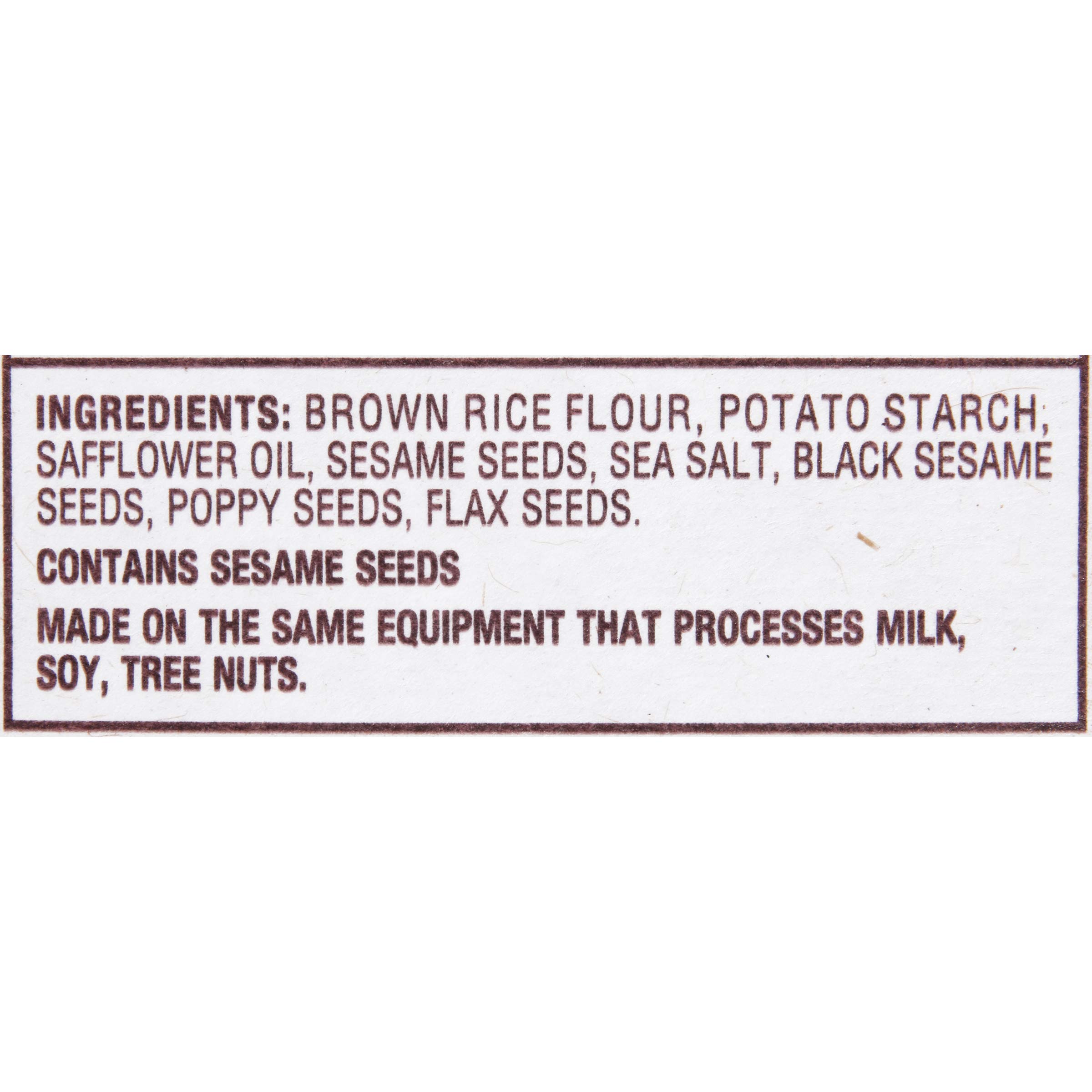 Back to Nature Non-GMO Rice Thins - Gluten Free Multi-Seed Crackers, 4oz (Pack of 1) - Healthy Snack for Parties, School Lunches & On-the-Go