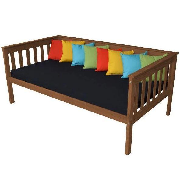 A&L Furniture Mission Style Daybed - Twin Size Wooden Daybed with Trundle for Guest Room, Living Room & Small Spaces - Perfect for Sleepovers, Reading Nook & Extra Seating
