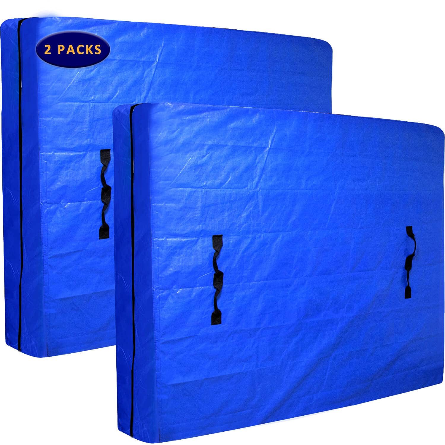 AlexHome Heavy Duty Reusable Mattress Storage Bags for Moving - Full Size Waterproof Mattress Covers (2 Pack) | Portable Mattress Protector for Home Storage, College Dorm & Travel