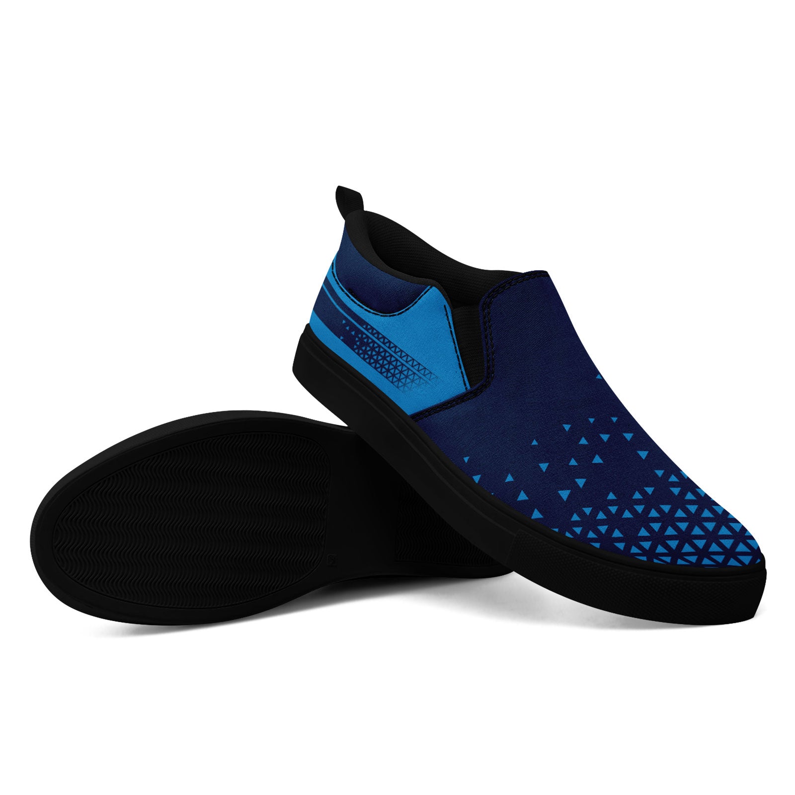 Custom Personalized Slip-On Canvas Sneakers for Men & Women - Handmade Breathable Comfortable Shoes for Casual Wear, Walking & Travel - FN071 E023042