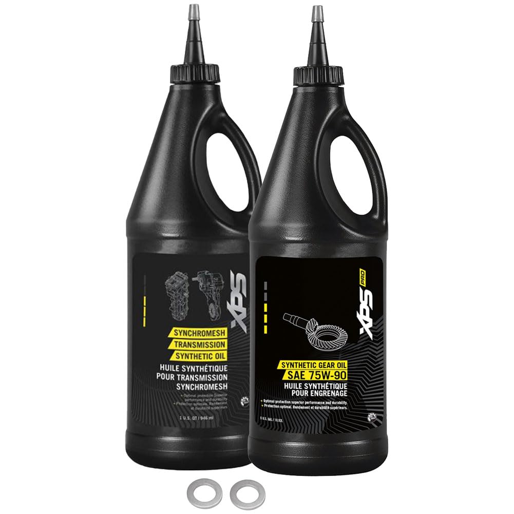 Can-Am Commander 1000 XT-P 2014-2017 Drivetrain Oil Change Kit with TUSK Premium Oil - Complete Maintenance Solution for Off-Road ATV & UTV Adventures