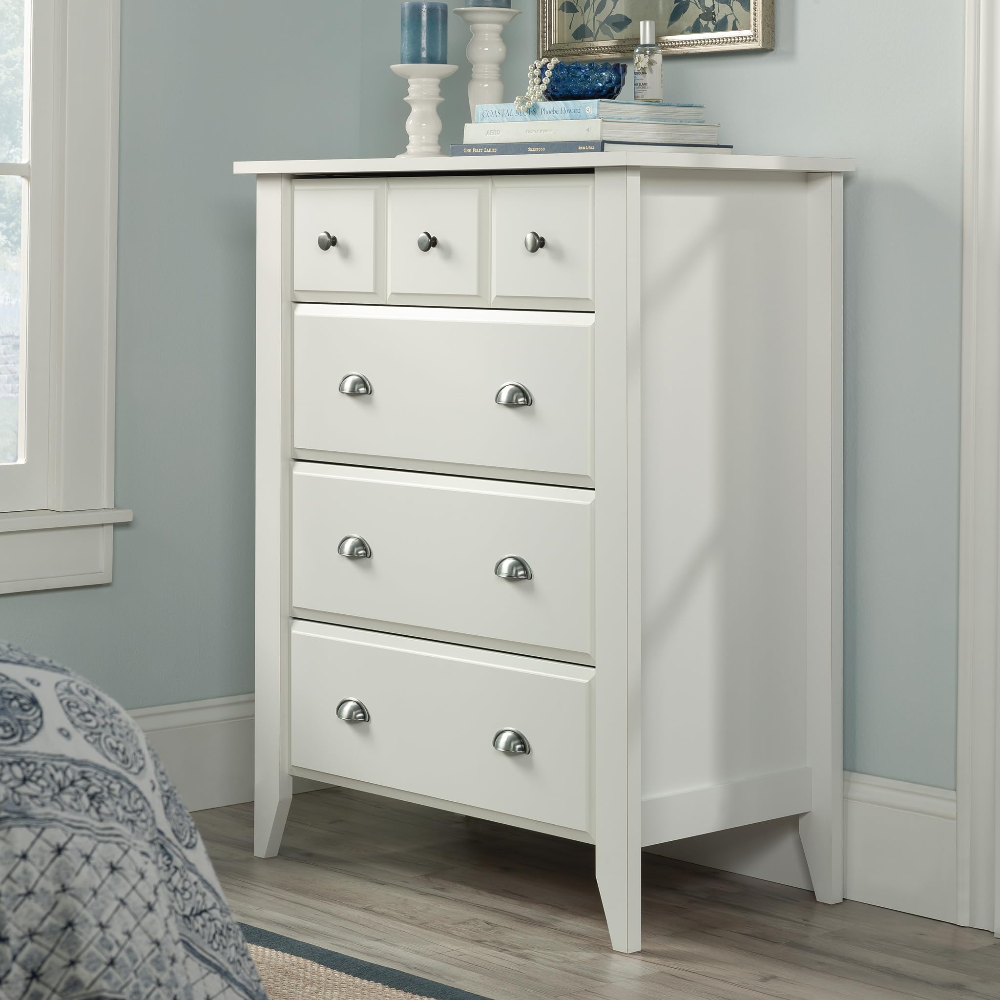 Sauder Shoal Creek 4-Drawer Tall Dresser Chest - 34.72