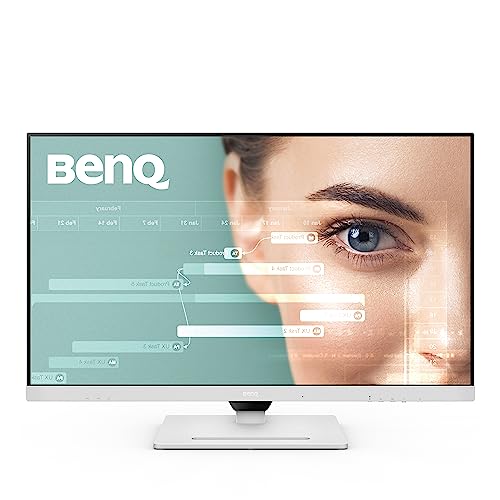 BenQ GW2485TC 24 Inch 1080p IPS Office Monitor with Eye Care Tech, Adaptive Brightness, Height & Tilt Adjustment - Built-in Speakers, Noise Cancelling Mic, Daisy Chain - DisplayPort, HDMI, USB-C - Perfect for Home Office, Coding, and Video Conferencing