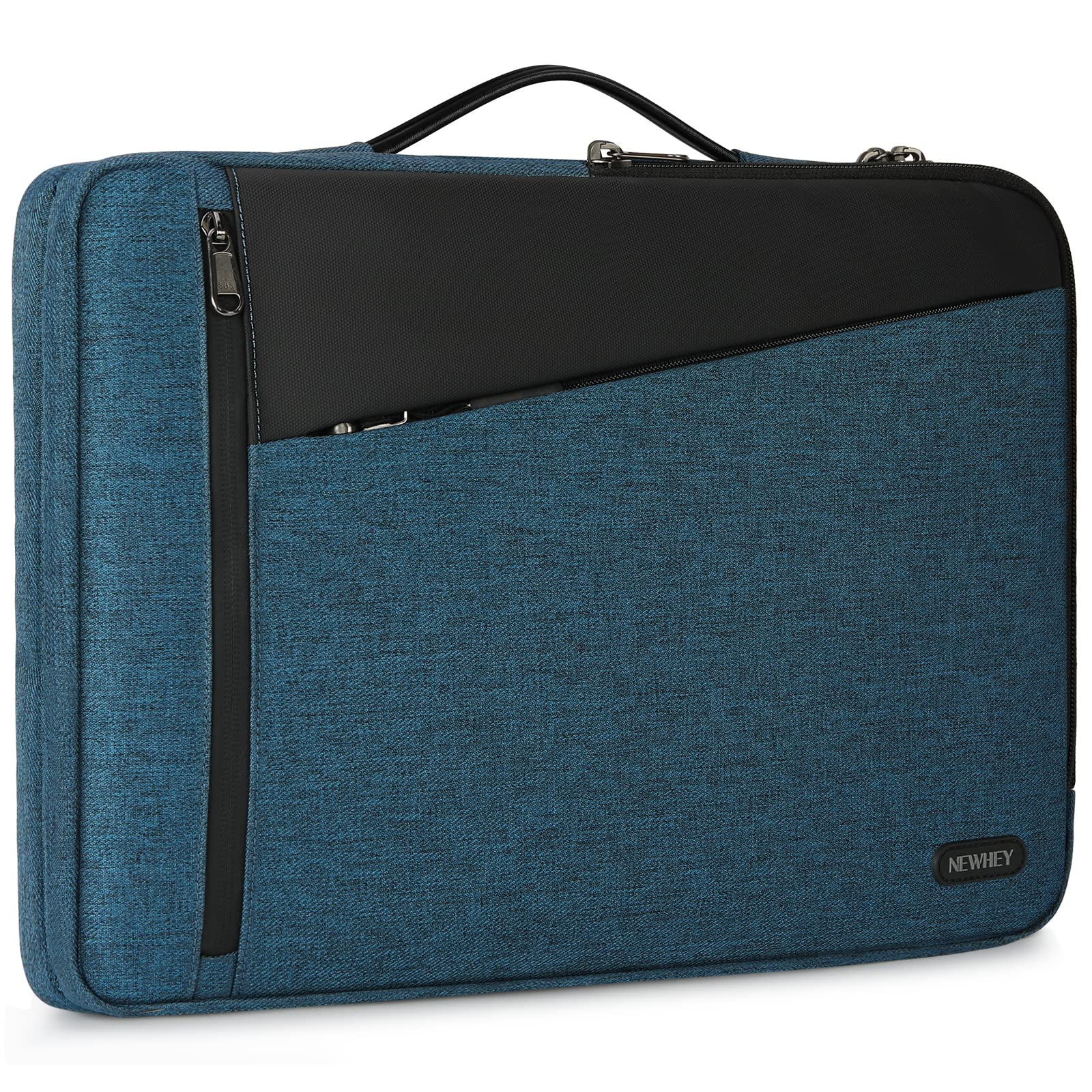 NEWHEY 15-15.6 Inch Laptop Sleeve Case - Waterproof & Shockproof Protective Laptop Bag for MacBook, Chromebook, Ultrabook - Lightweight & Durable Computer Carrying Case for Work, School, Travel - Blue