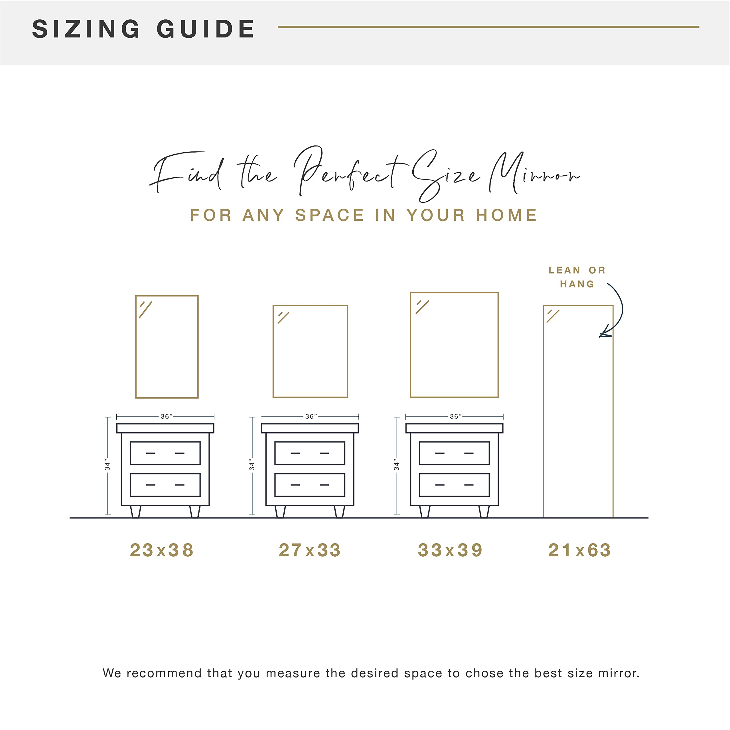 MCS 27.4x33.4 Inch Thin Gallery Wall Large Mirror - Silver Vertical & Horizontal Hanging Mirror for Bathroom, Bedroom & Living Room Decor - Perfect for Vanity, Entryway & Home Styling
